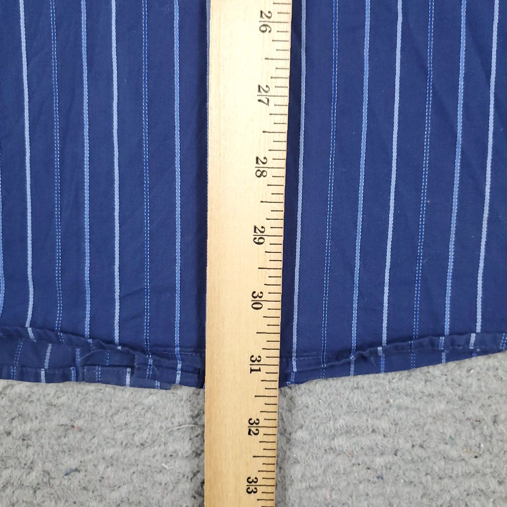 Tommy Hilfiger Tommy Hilfiger Shirt Mens Medium Blue Stripe French Cuff Button-Up Long Sleeve Cotton Size US M / EU 48-50 / 2 - 6 Thumbnail