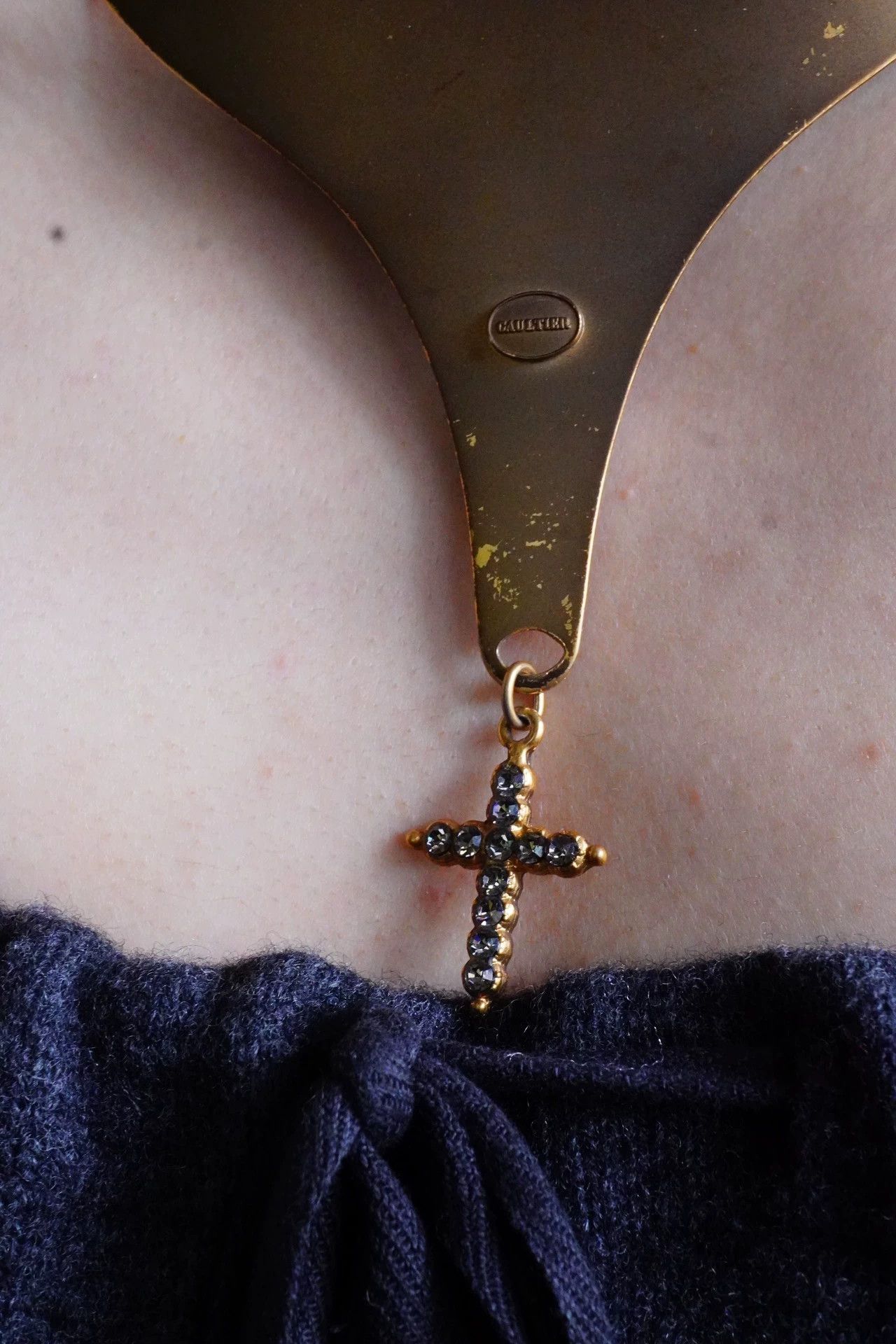 Jean Paul Gaultier JeanPaulGaultier 90s Bronze Collar Necklace (Rare) Size ONE SIZE - 5 Thumbnail