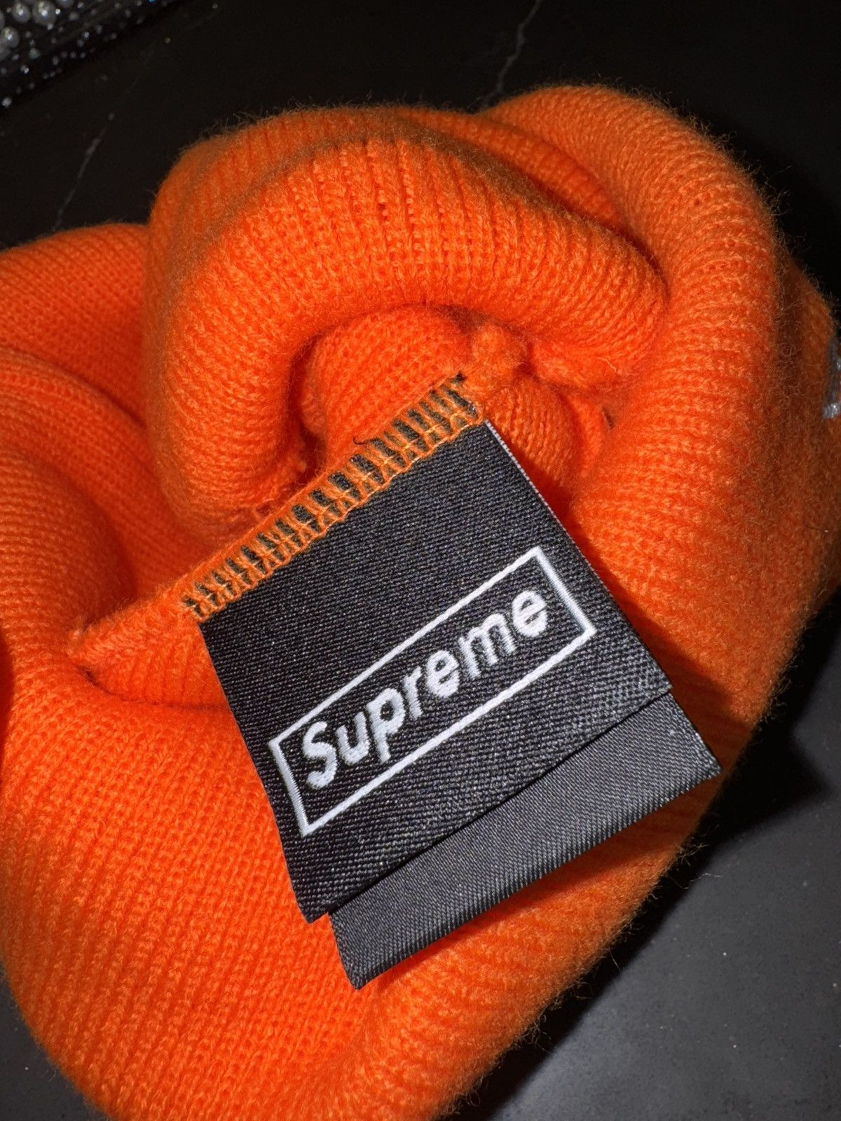 Supreme Supreme New Era Box Logo Beanie (FW24) Dark Orange Size ONE SIZE - 3 Thumbnail