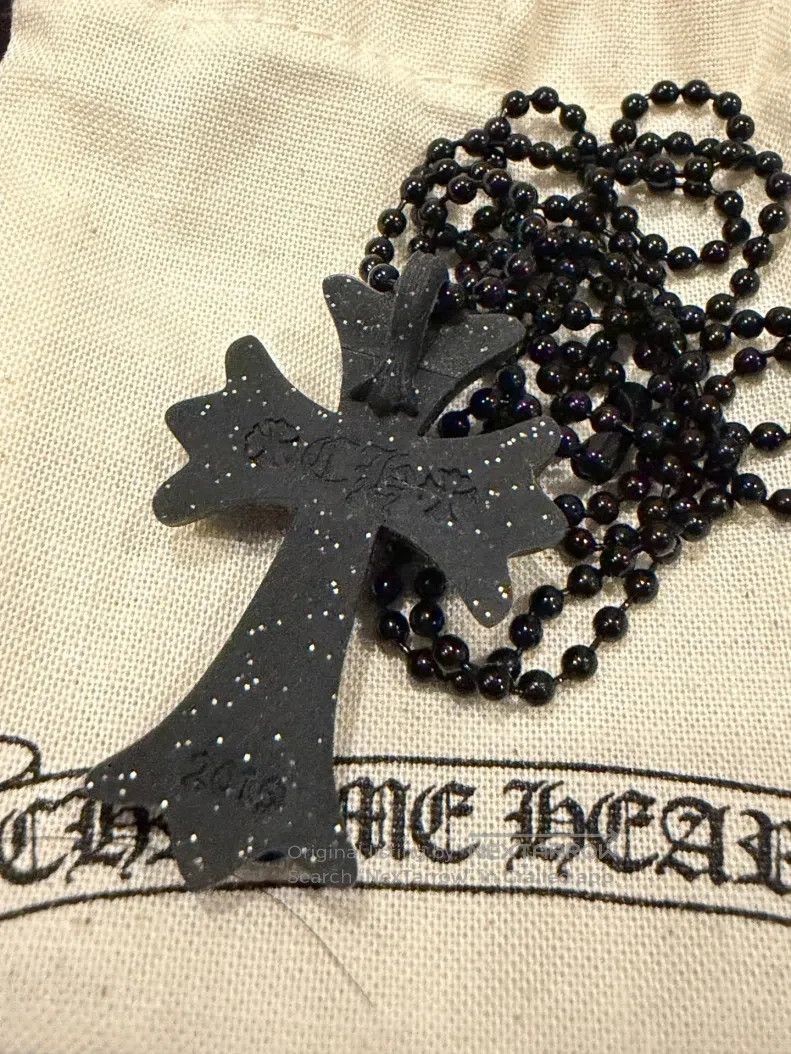 Chrome Hearts CHROME HEARTS Obsidian Cross Necklace Size ONE SIZE - 3 Thumbnail