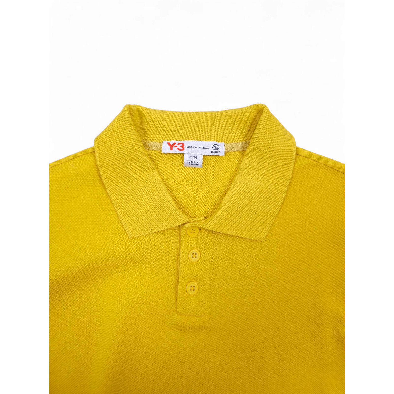 Yohji Yamamoto 💎 Vintage Y-3 x Adidas Yellow Polo Shirt T-shirt Tee Y2K Size US L / EU 52-54 / 3 - 5 Thumbnail