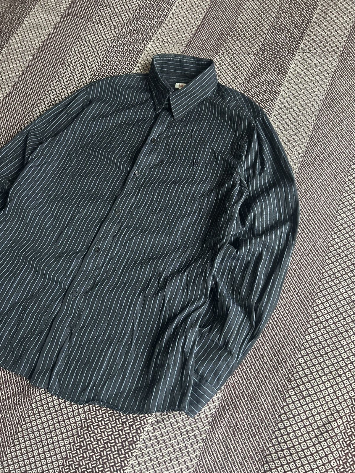 Versace Jeans Couture Versace Jeans Couture vintage Shirt Mens Striped Luxury Rare Size US XL / EU 56 / 4 - 2 Thumbnail