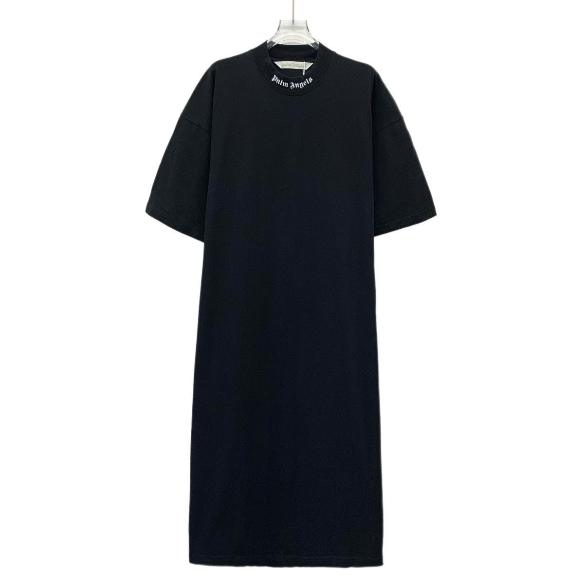 Palm Angels Palm Angels Black Cotton Crew Neck Short Sleeve Dress K26WX Size M / US 6-8 / IT 42-44 - 1 Thumbnail