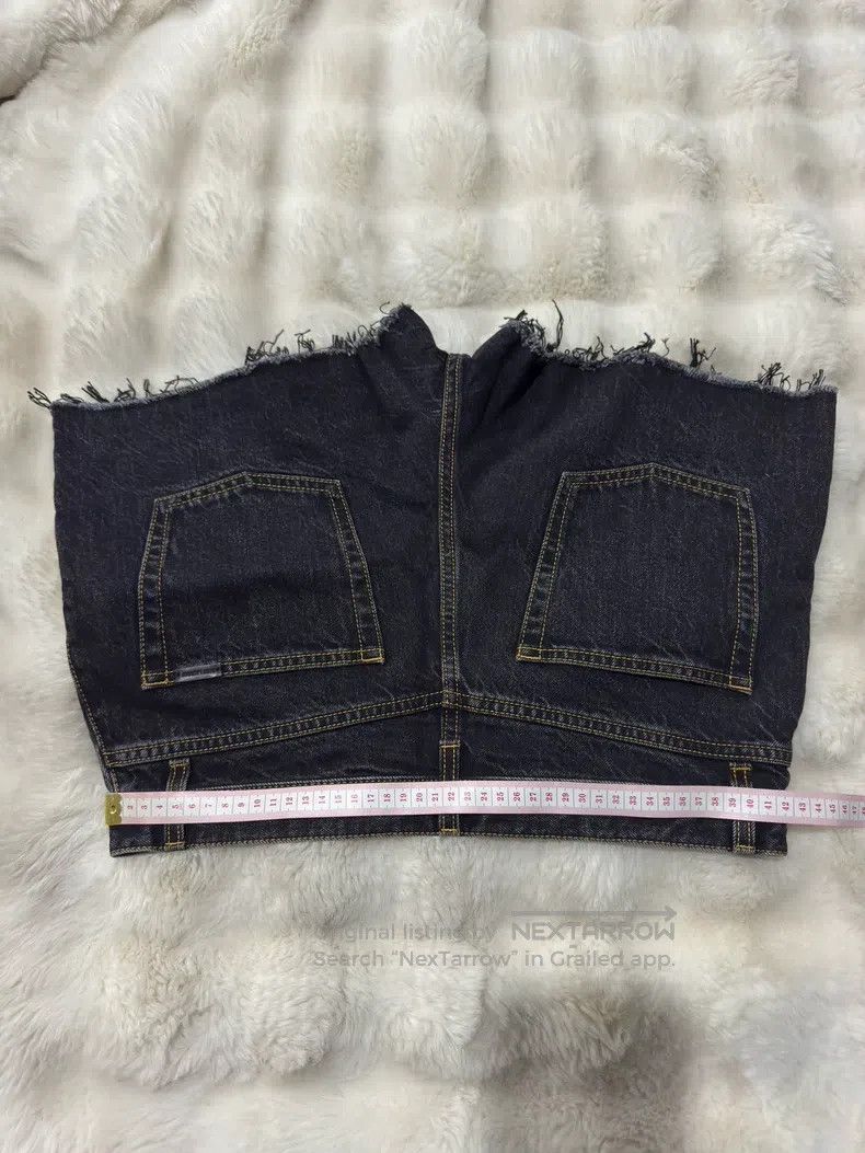 Saint Laurent Paris Saint Laurent Paris Fringed Destroyed Denim Shorts Size US 31 - 7 Thumbnail