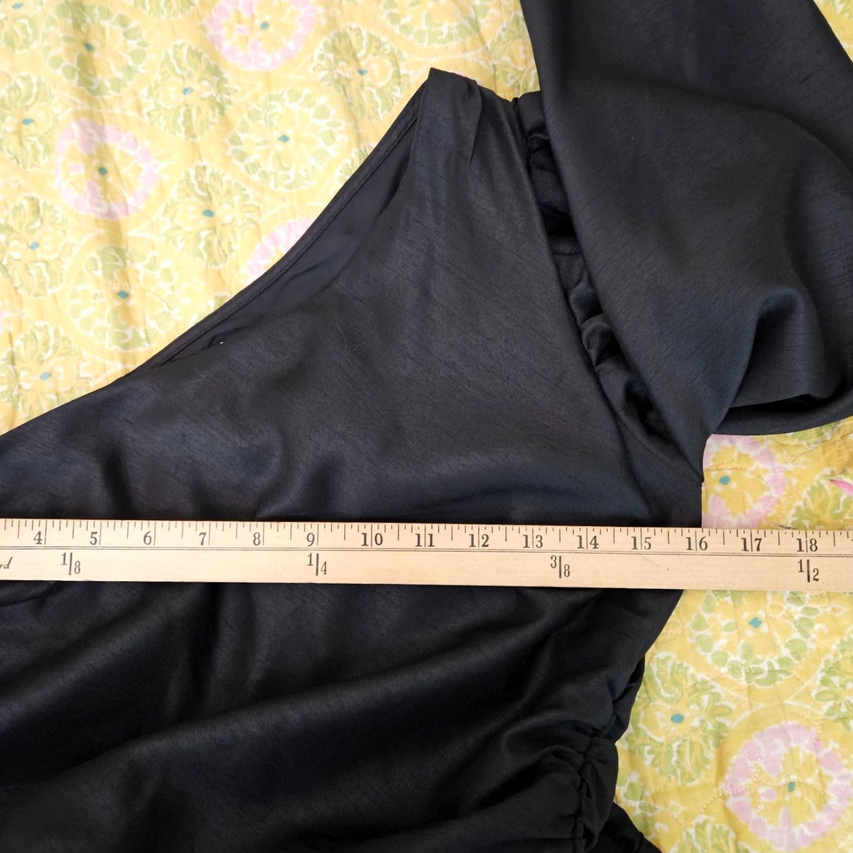 Vintage Aritzia Wilfred rHAPSODY Black One-Shoulder Ruched Dress Size 6 Size M / US 6-8 / IT 42-44 - 6 Thumbnail