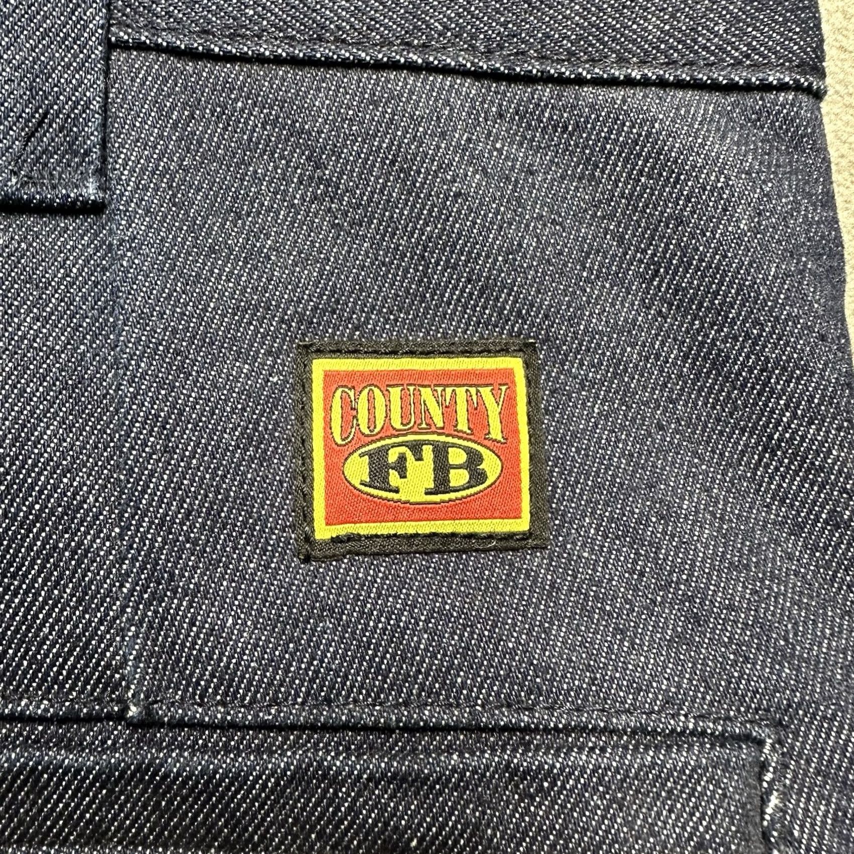 Vintage County FB Jeans Mens 32x32 Blue Denim Straight 90s Hip Hop Grunge Vintage? No. Size US 32 / EU 48 - 5 Thumbnail