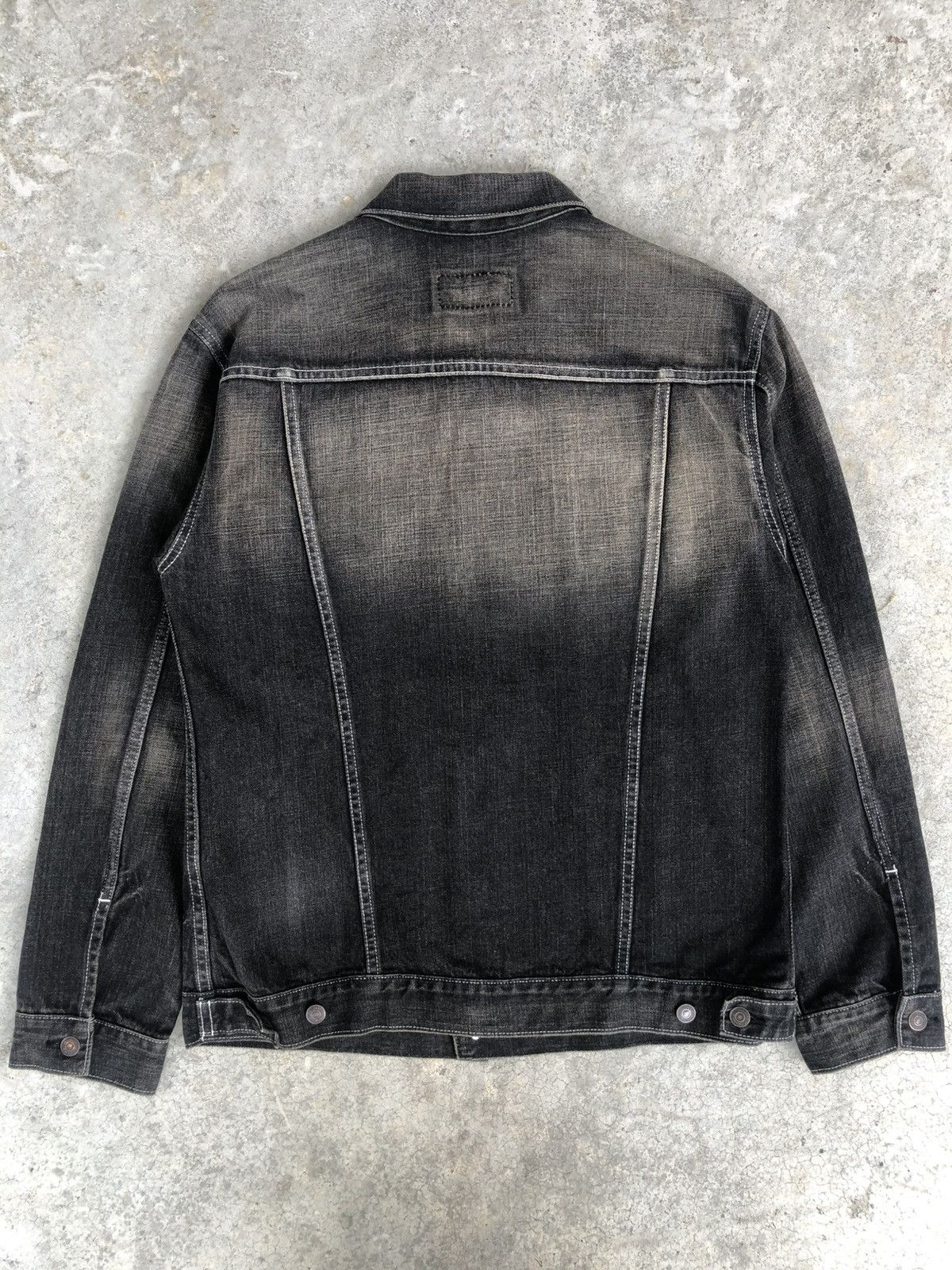 Levi's Y2k Levi’s Denim Jacket Mud Wash Distressed Size US L / EU 52-54 / 3 - 2 Thumbnail
