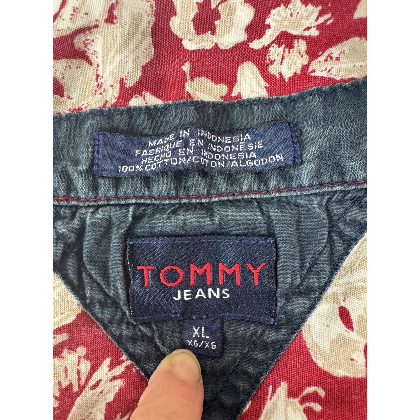 Tommy Hilfiger Y2K Vintage Tommy Hilfiger Hawaiian Shirt Button Floral XL Size US XL / EU 56 / 4 - 6 Thumbnail