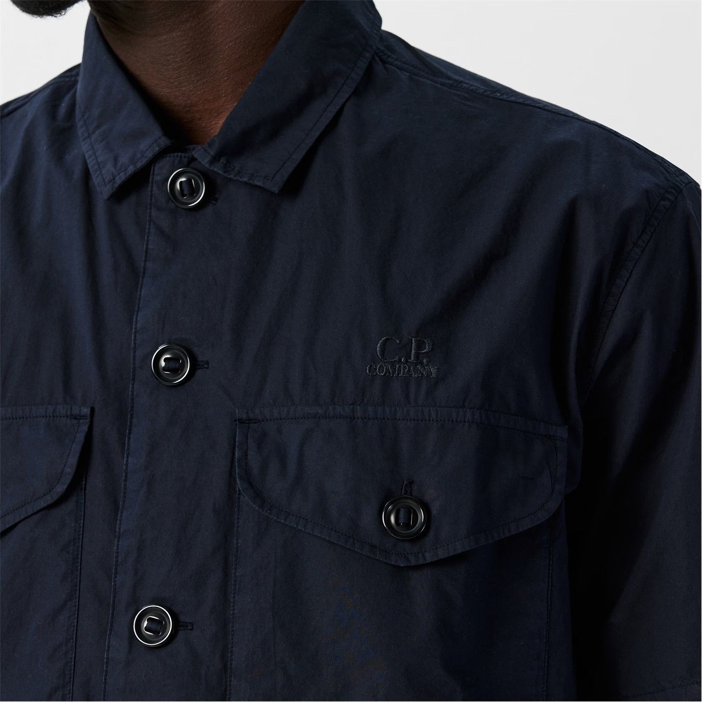C.P. Company o1g2r1mq0426 Short Sleeve Shirt in Navy Size US M / EU 48-50 / 2 - 4 Thumbnail