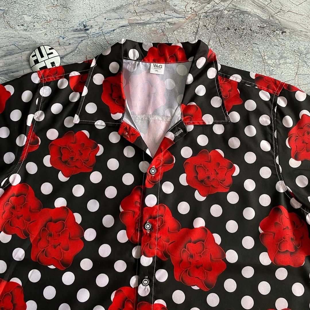 Japanese Brand Hawaian Flower Polkadot Size US L / EU 52-54 / 3 - 3 Thumbnail