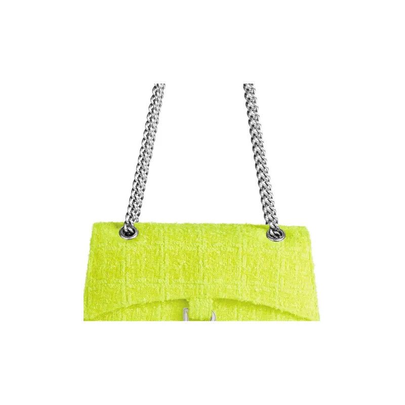 Balenciaga o1mt1gz0325 Size: OS / Crush Small Chain Bag in Yellow Size ONE SIZE - 6 Thumbnail