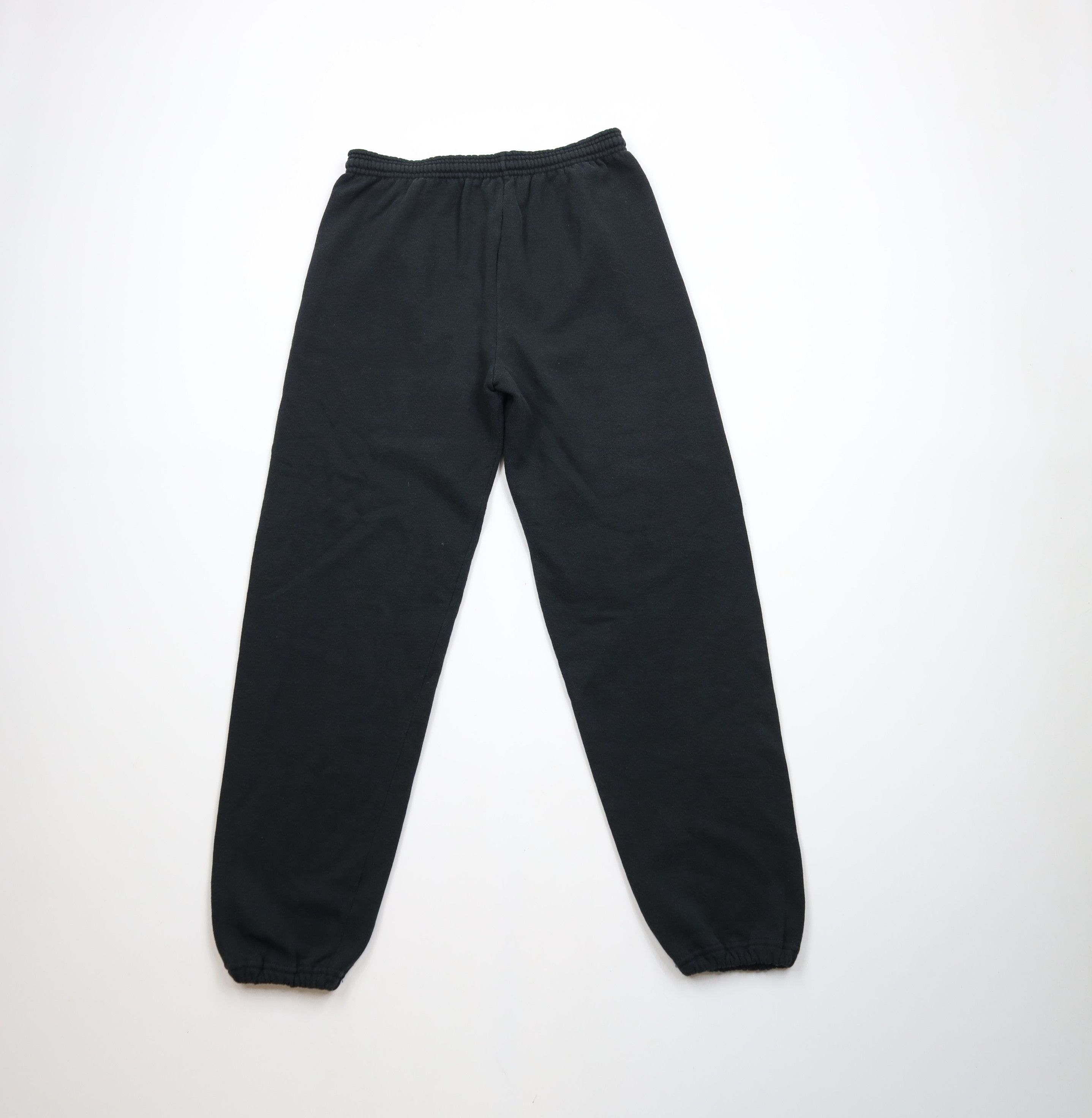 Vintage Vintage 90s Streetwear Cuffed Sweatpants Joggers Black USA Size US 36 / EU 52 - 8 Thumbnail