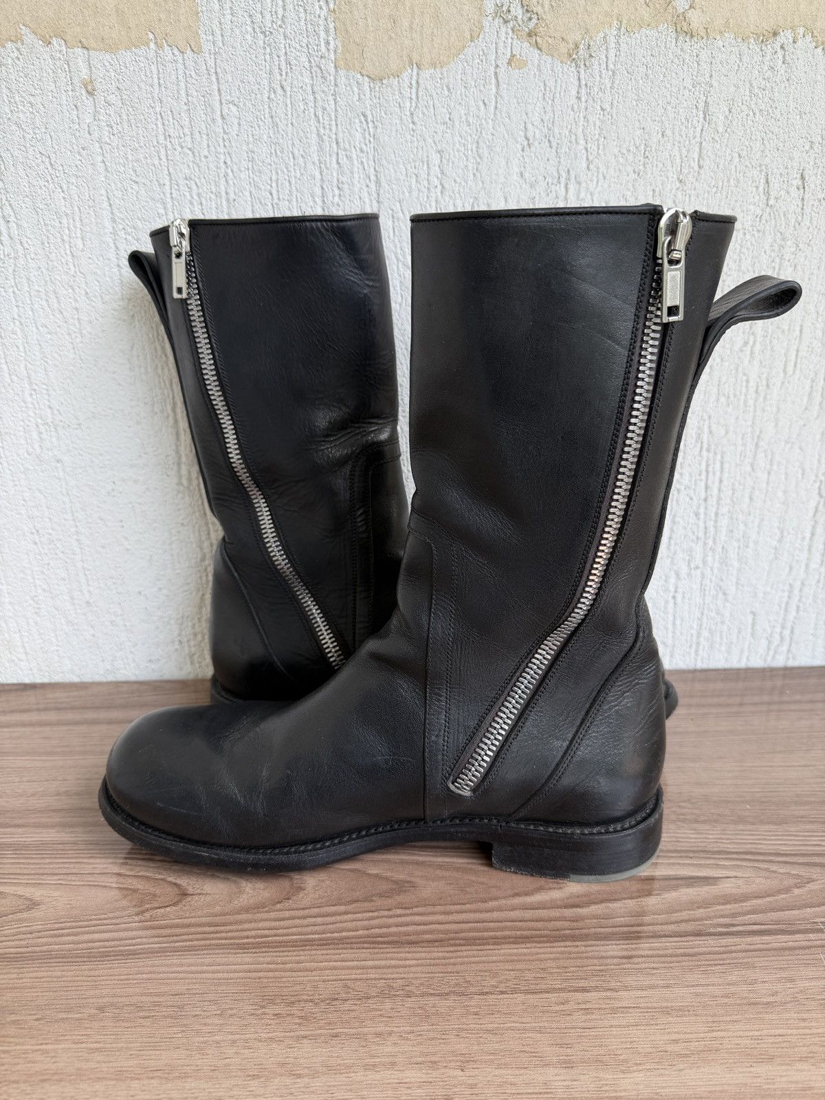Rick Owens 🫆😶‍🌫️Cop zip boots Size US 9.5 / EU 42-43 - 11 Thumbnail