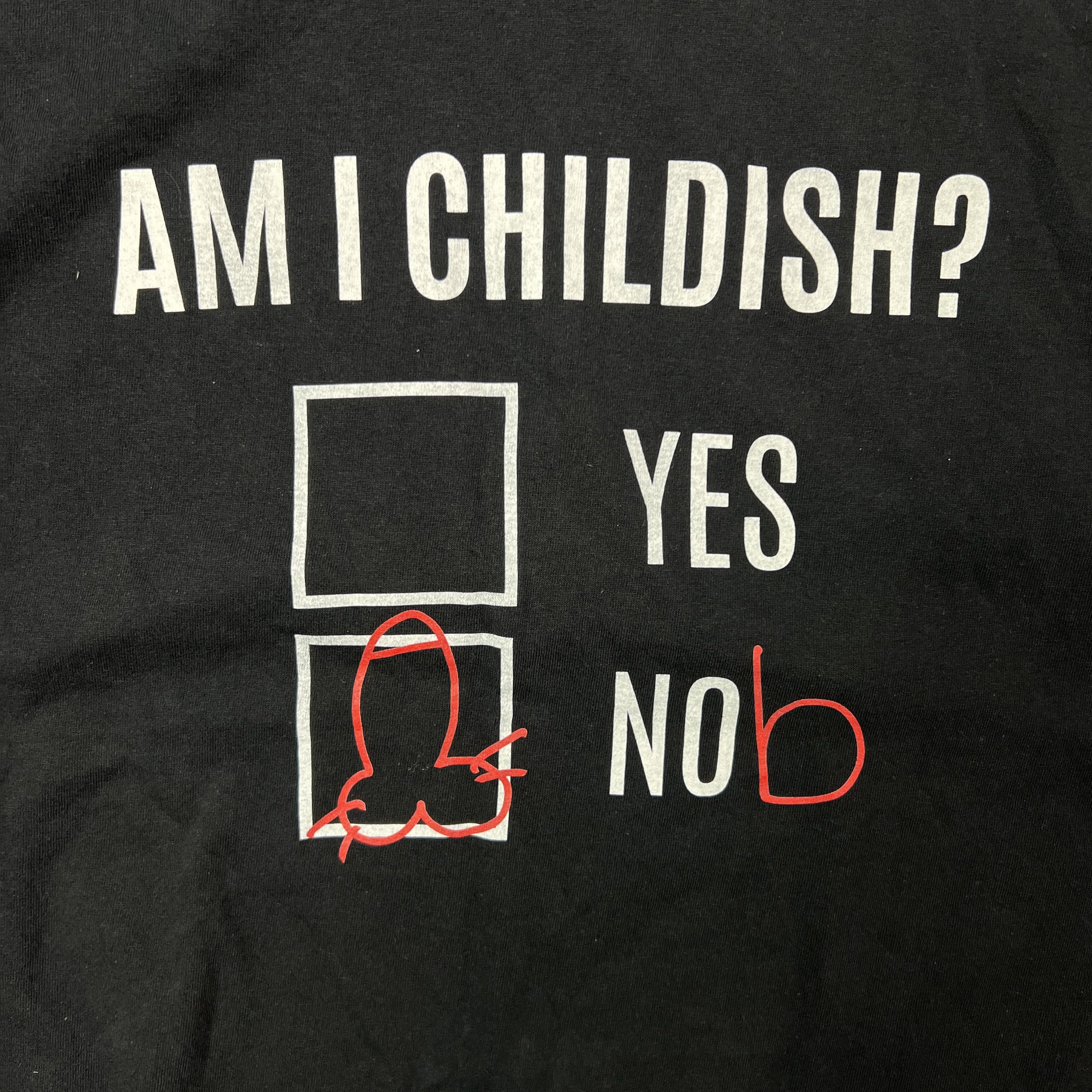 Vintage Vintage Streetwear Oversize Printed Am I Childlish T-shirt Size US XL / EU 56 / 4 - 3 Thumbnail
