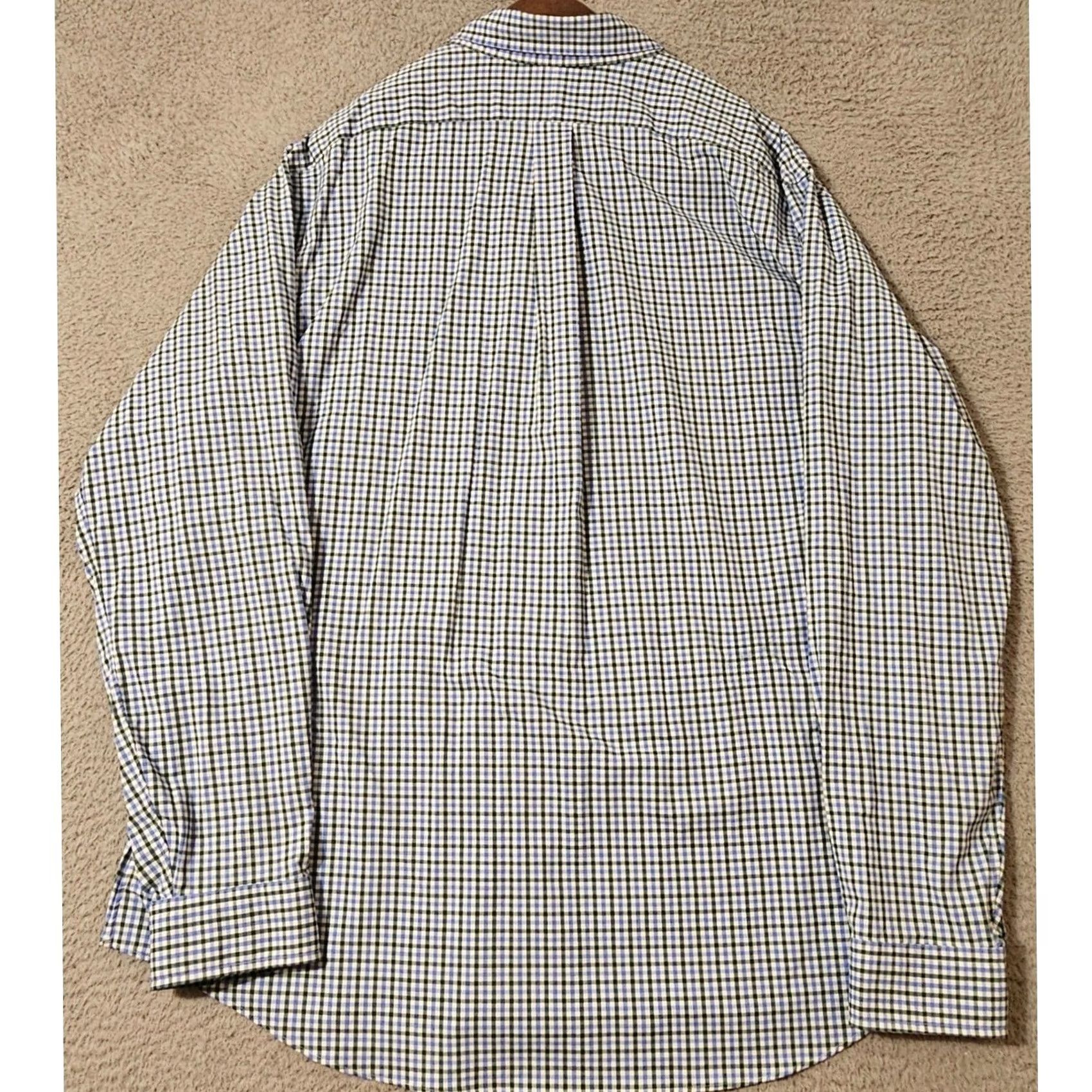 Ralph Lauren Ralph Lauren Performance Long Sleeve Shirt Mens 2XL Blue Classic Fit Gingham Check Size US XXL / EU 58 / 5 - 3 Thumbnail