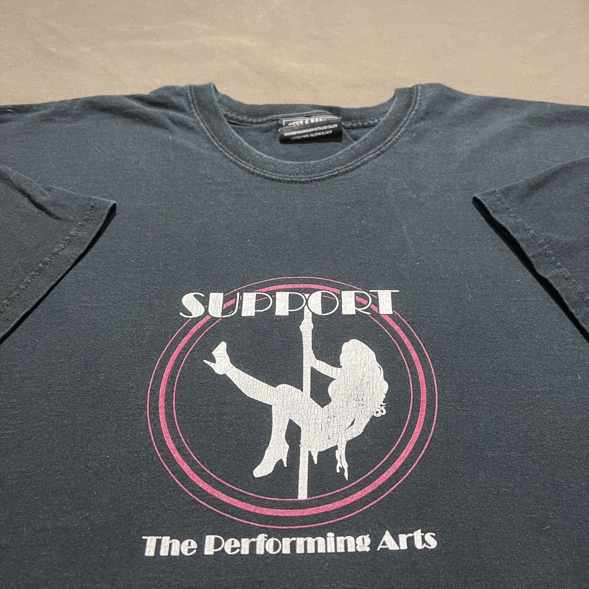 Vintage Y2K Support the Performing Arts Stripper Graphic Tee 2XL Size US XXL / EU 58 / 5 - 1 Thumbnail