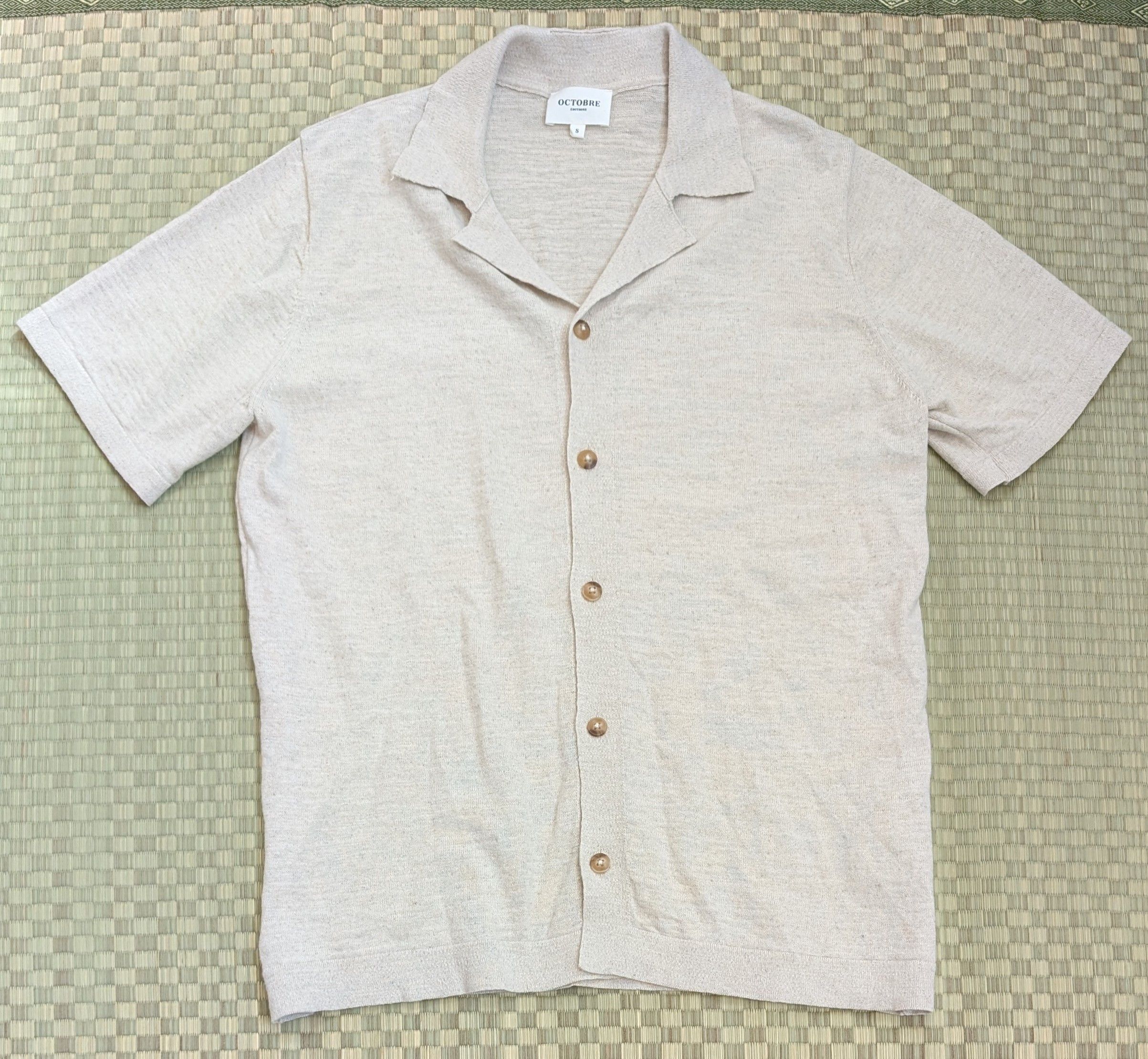 Other Octobre Editions Jonas Shirt Cotton Linen Made in Portugal Size US S / EU 44-46 / 1 - 1 Thumbnail