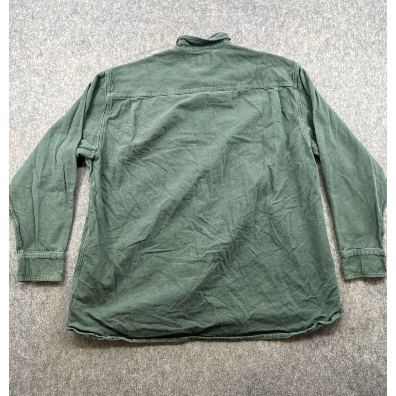 Vintage Cabela's Deerskin Soft Chamois Green Men's Button Up Shirt 2XL Outdoor Wear Shirt Men Green 90s Classic Outdoor Size US XXL / EU 58 / 5 - 6 Thumbnail