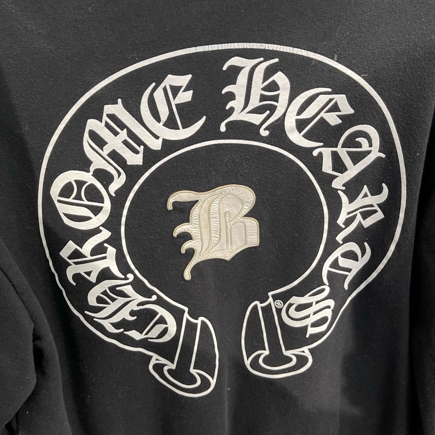 Chrome Hearts CH Embroidered Leather Patch Skt Horseshoe Hoodie Size US M / EU 48-50 / 2 - 6 Thumbnail