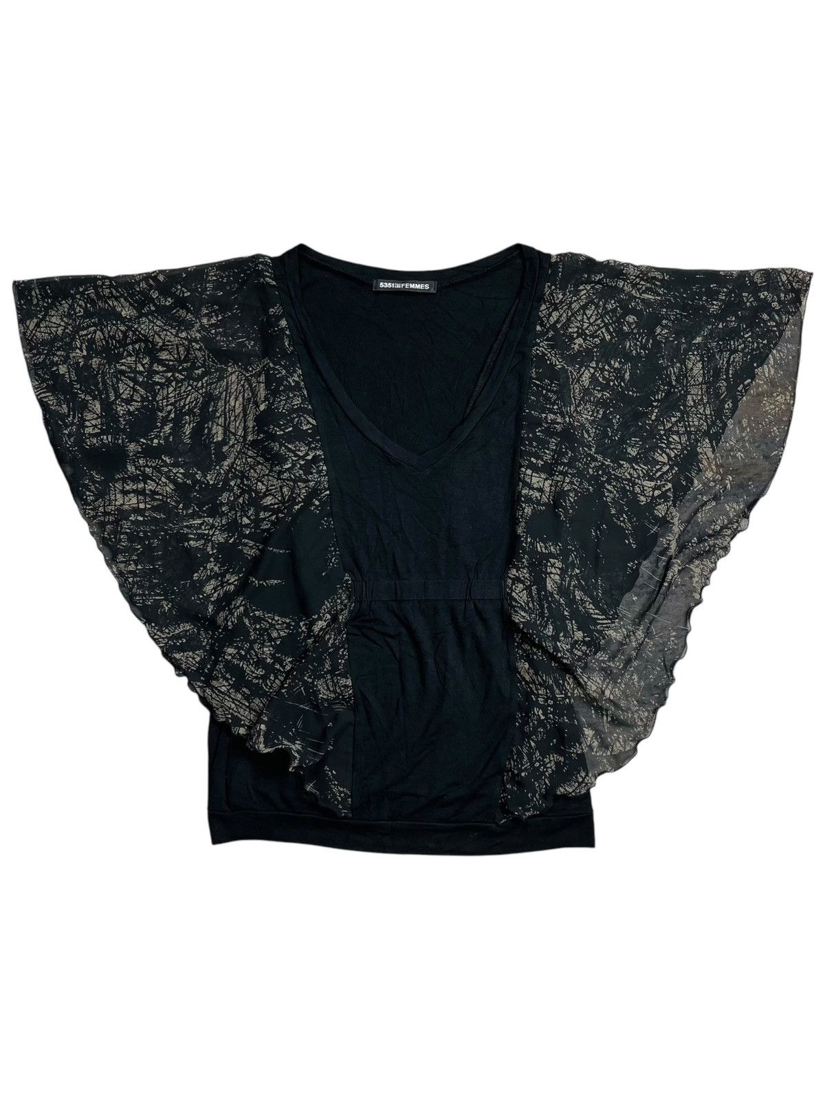 14th Addiction × 5351 POUR LES HOMMES × KMRii 5451 Pourless Femme - Butterfly Top Size M / US 6-8 / IT 42-44 - 1 Thumbnail