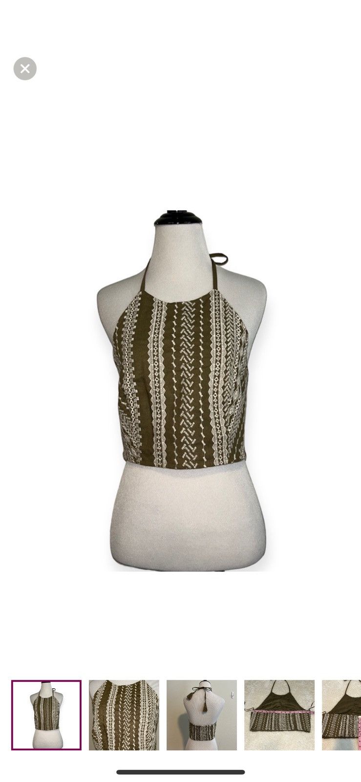 House of Harlow House of Harlow 1960 small embroidered halter top Size S / US 4 / IT 40 - 1 Thumbnail