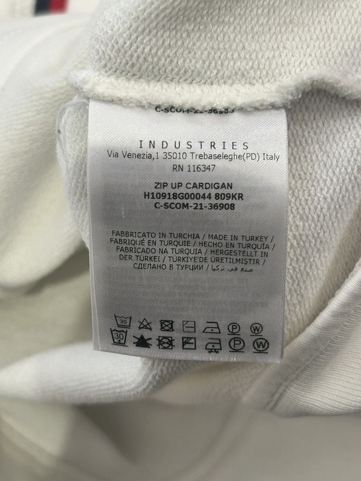 Moncler Moncler zip up hoodie white red Size US M / EU 48-50 / 2 - 10 Thumbnail