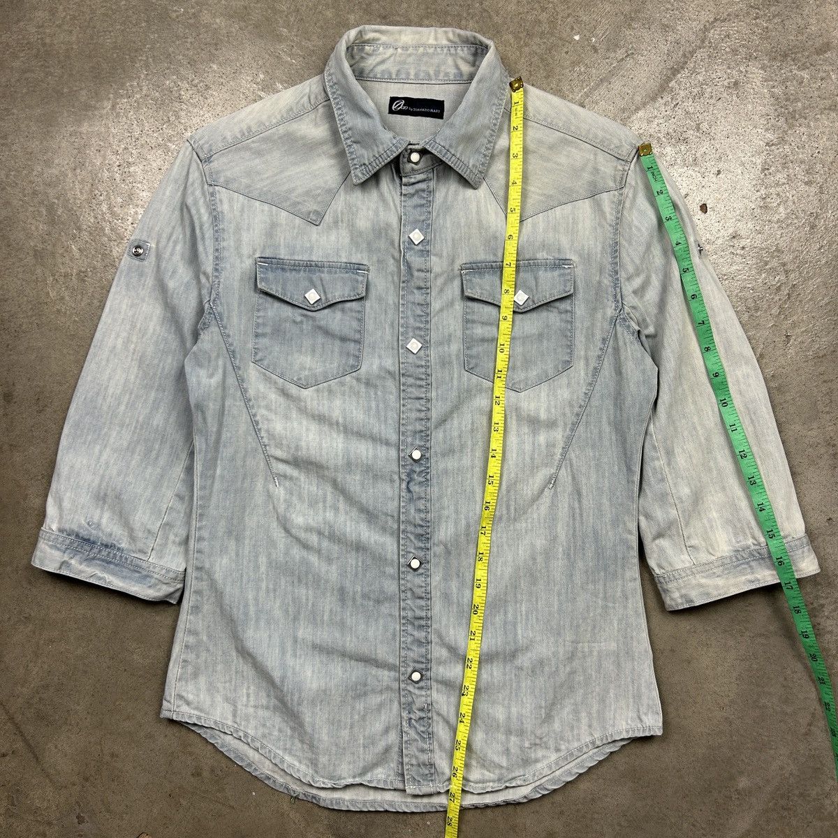 Tornado Mart zero by tornado mart western shirt denim Size US M / EU 48-50 / 2 - 10 Thumbnail