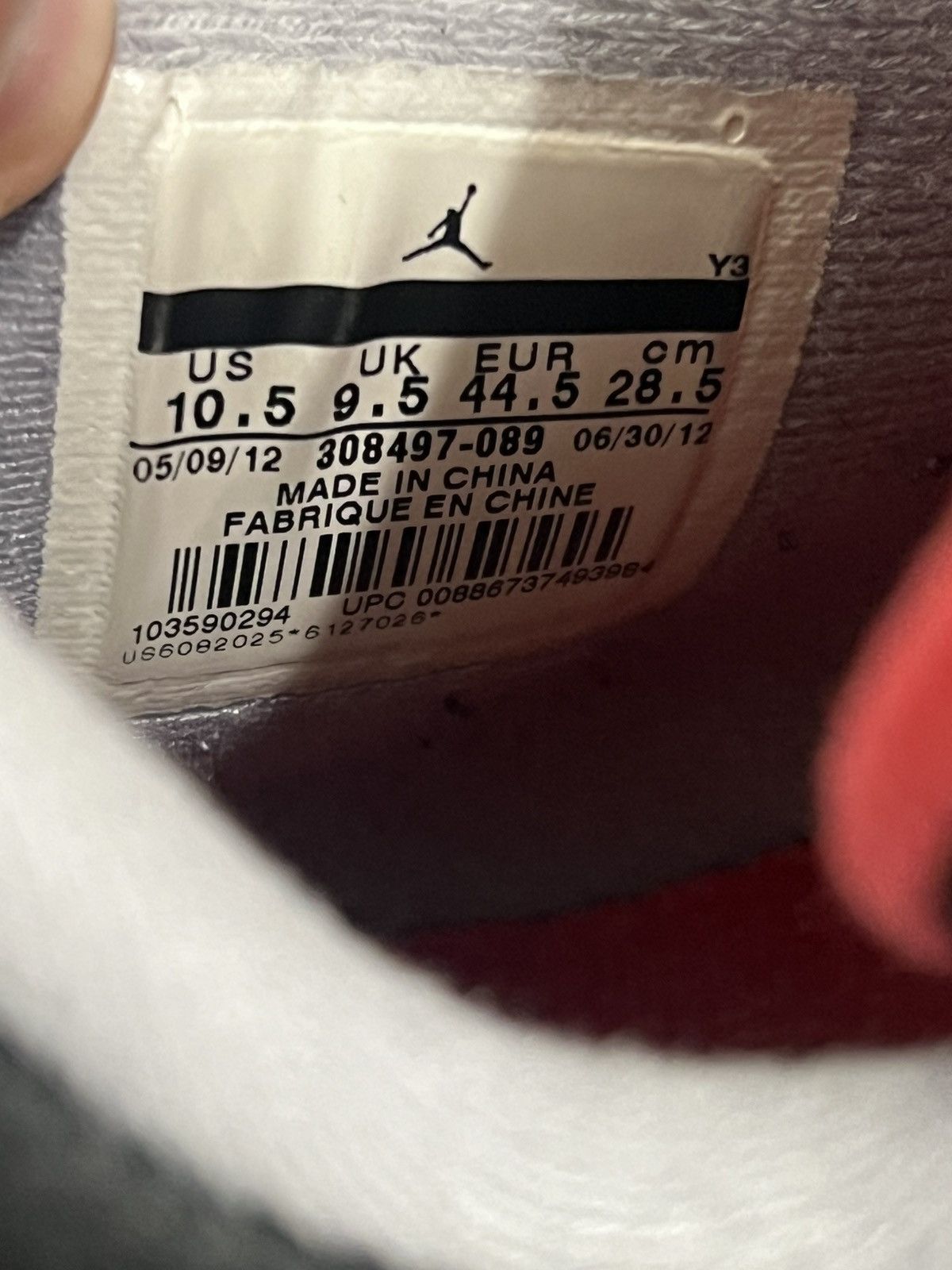 Jordan Brand Jordan 4 Bred 2012 Size US 10.5 / EU 43-44 - 8 Thumbnail