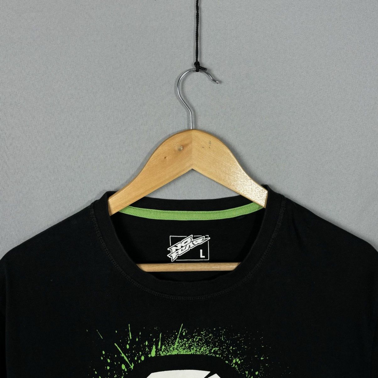 No Fear No Fear black t-shirt large rap streetwear vintage Size US L / EU 52-54 / 3 - 3 Thumbnail
