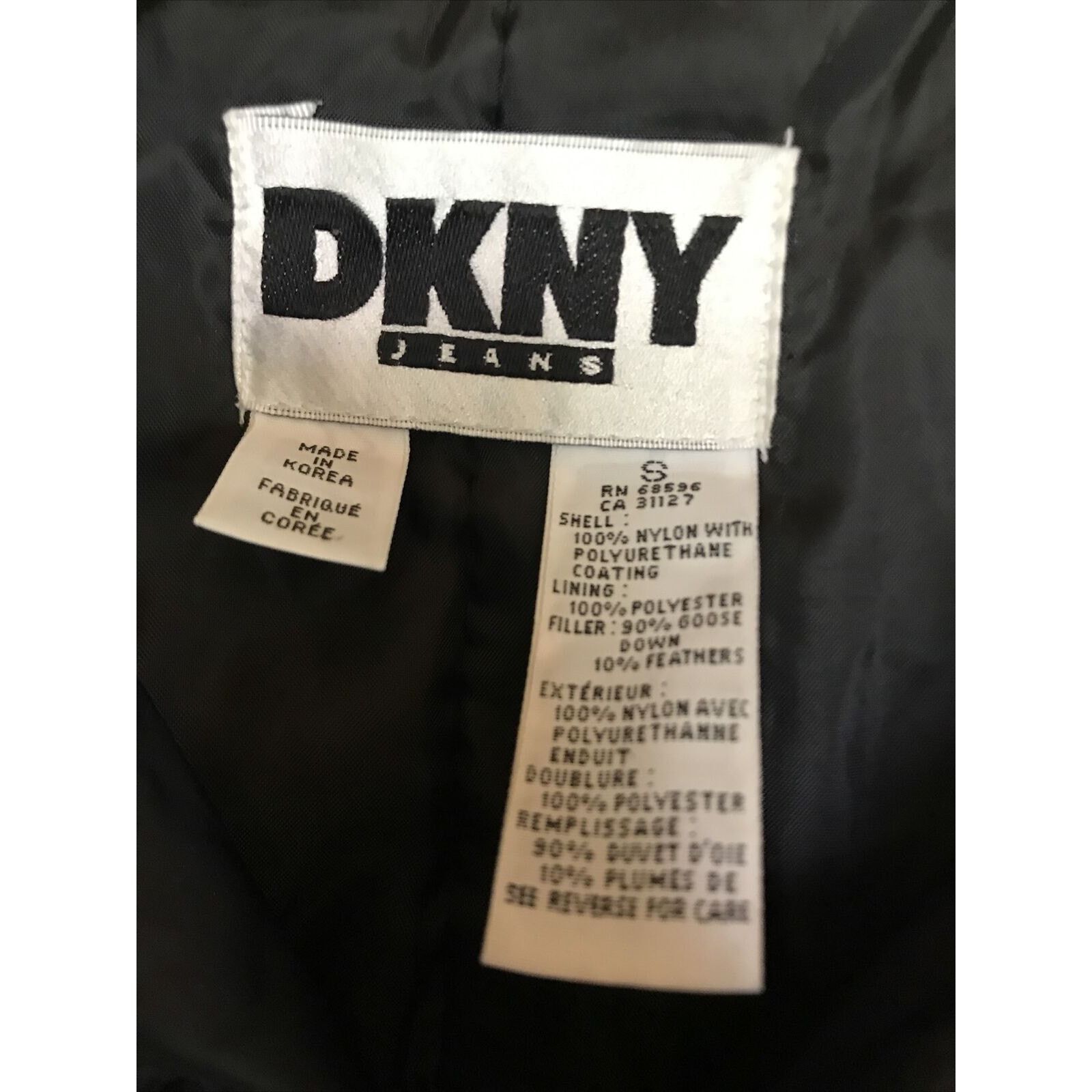 DKNY DKNY VTG Women’s S Black Down Insulated Full Zip Puffer Vest Size S / US 4 / IT 40 - 7 Thumbnail