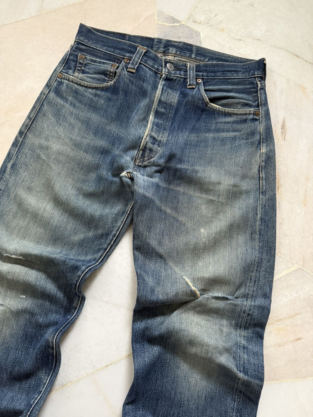 Levi's Vintage Clothing Vintage LEVIS BIG E BUTTON 555 LVC Size US 30 / EU 46 - 2 Thumbnail