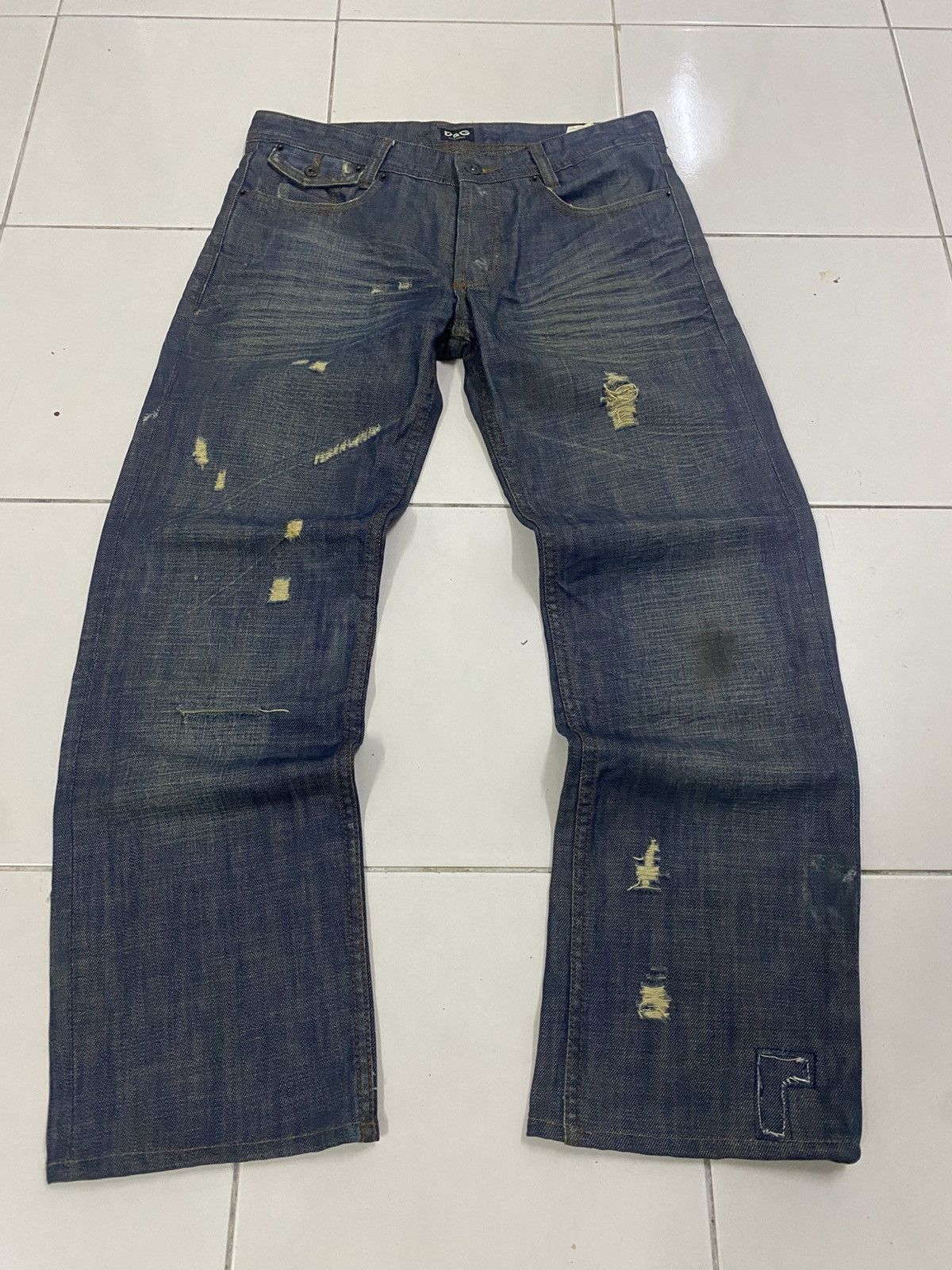 Dolce & Gabbana D&G Dolce & Gabbana Archive "POWER" Distressed Denim Jeans Size US 32 / EU 48 - 2 Thumbnail