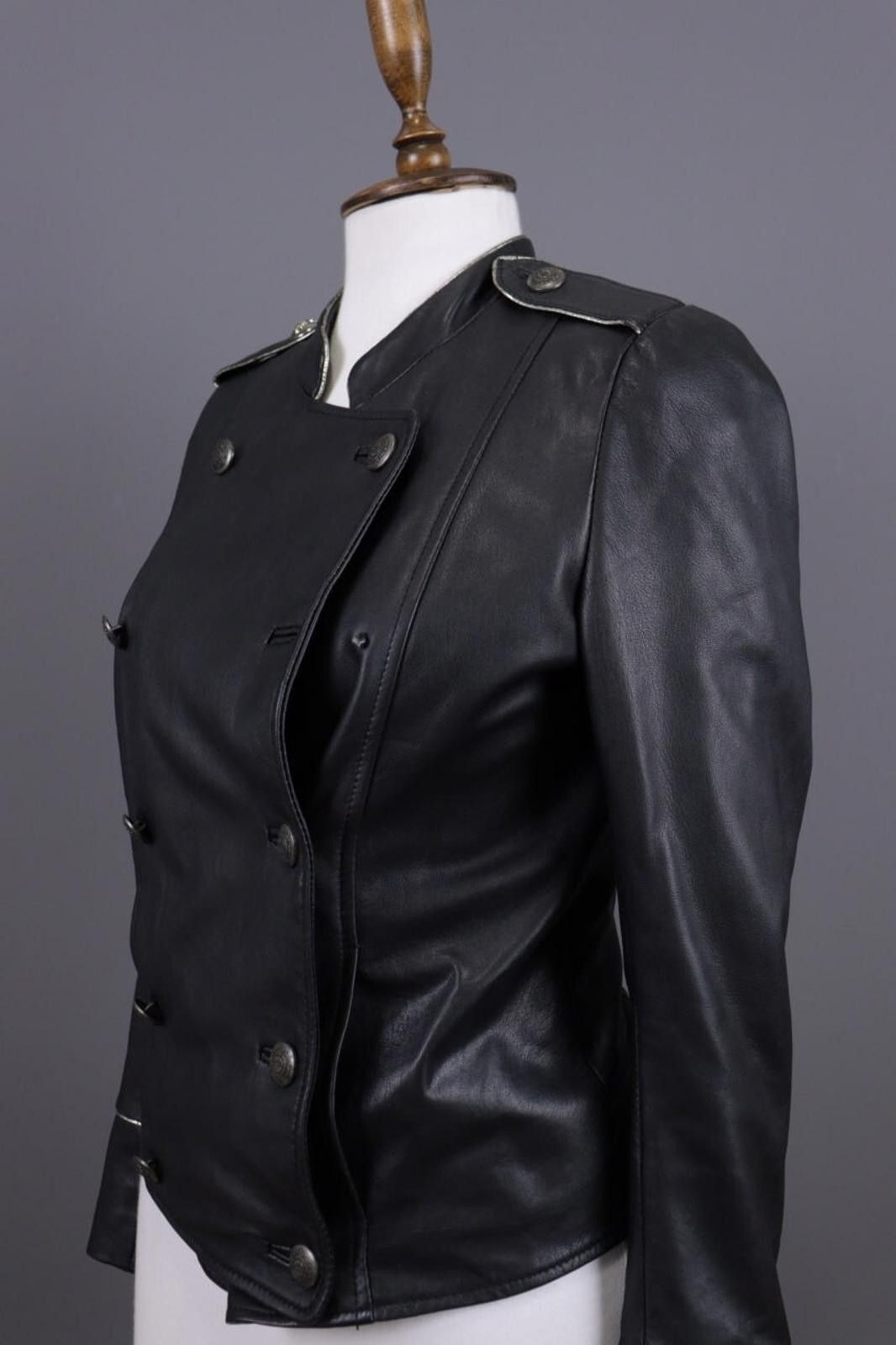 Other Maje Black Double Breast Button Leather Jacket Size 46 Size M / US 6-8 / IT 42-44 - 9 Thumbnail
