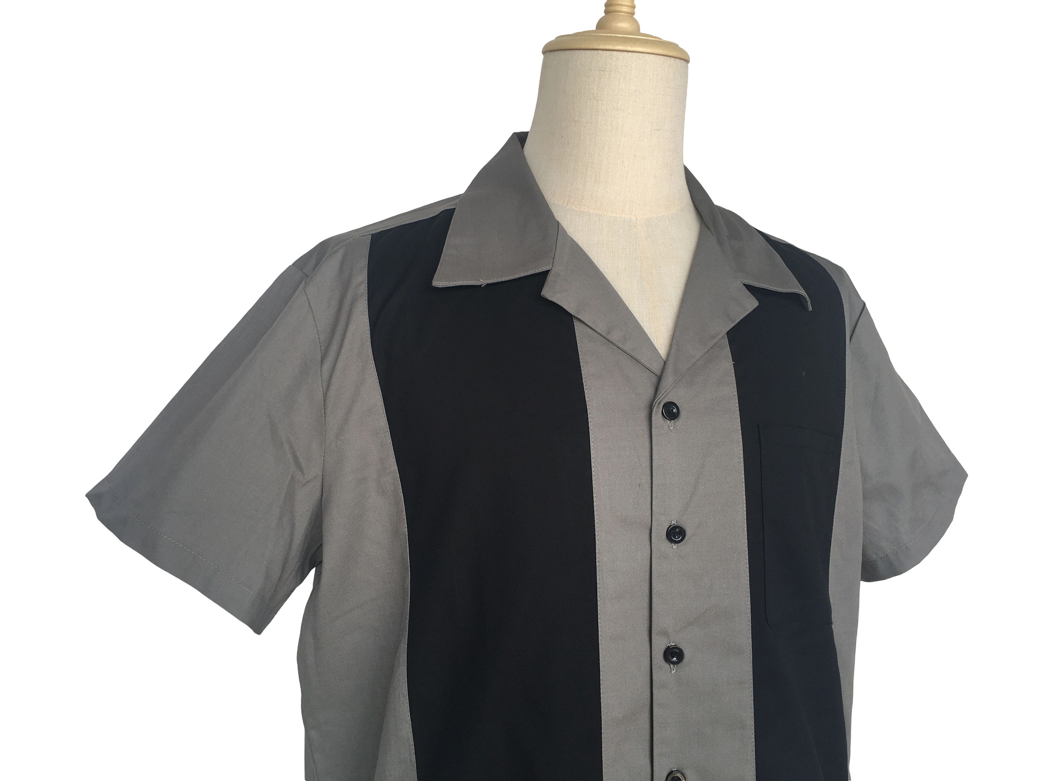 Other Vintage Style Western Shirts Bowling Shirts-gray Size US XXL / EU 58 / 5 - 4 Thumbnail