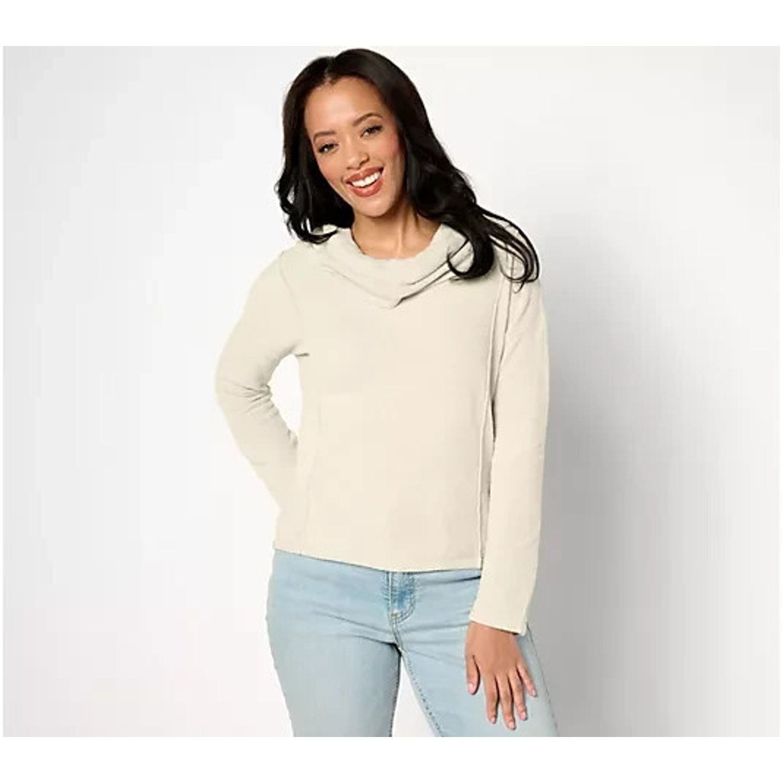 & Other Stories Barefoot Dreams CozyChic Ultra Lite Cowl Neck 3X A635753 Size 3XL / US 20-22 - 1 Preview