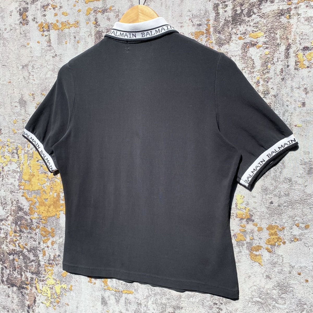 Balmain Vintage Balmain Paris Polos Half Zip Shirt Balmain SunFaded Size US S / EU 44-46 / 1 - 4 Thumbnail