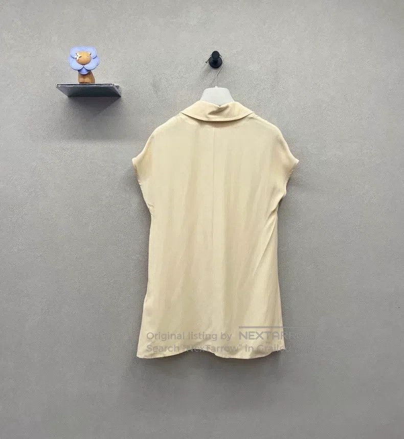 Hermes Hermes Beige V-neck dress Size XXS / US 00 / IT 34 - 2 Thumbnail