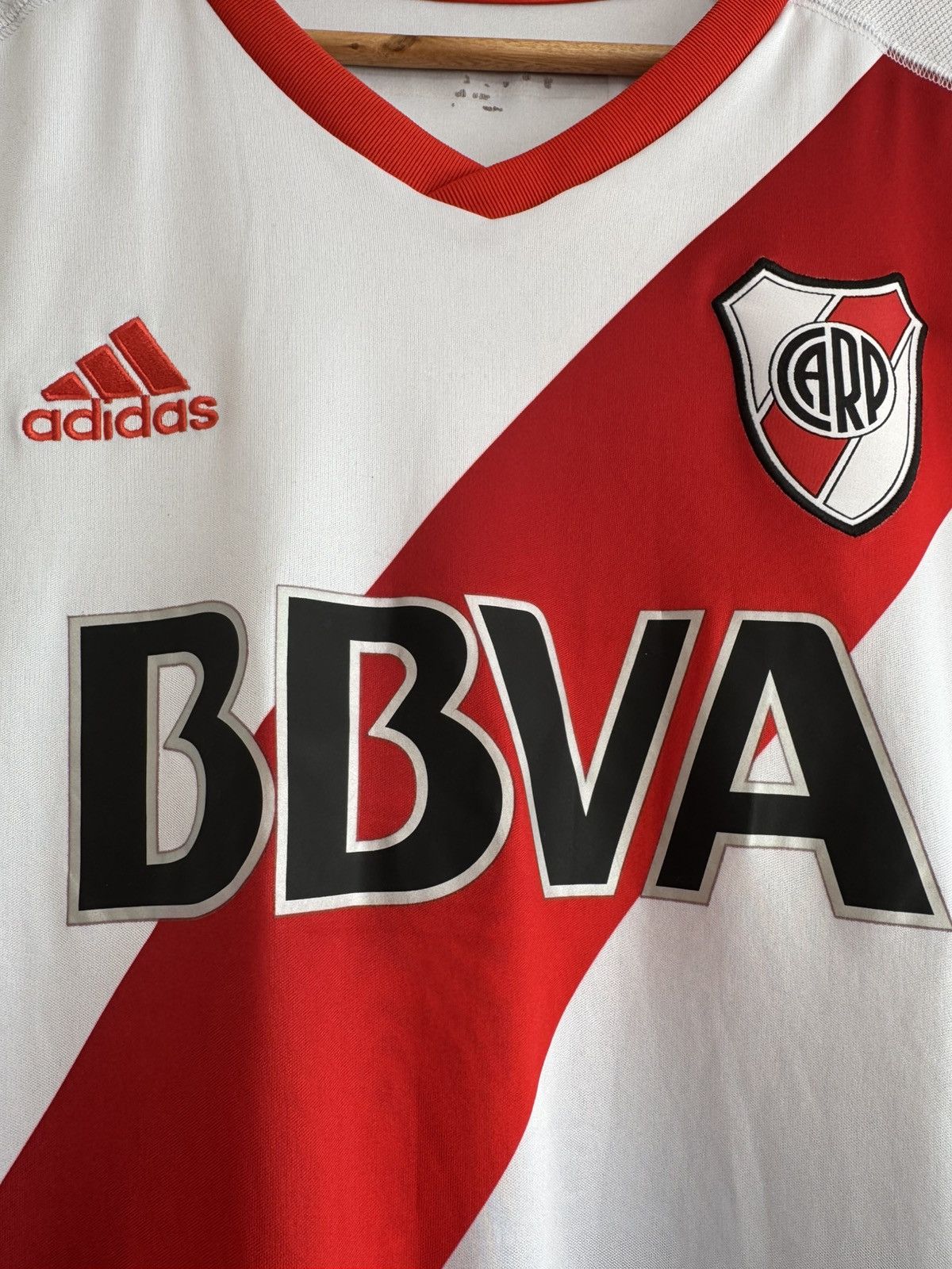 Adidas River Plate 2016-2017 Home Soccer Jersey Football Kit Shirt Size US XL / EU 56 / 4 - 6 Thumbnail