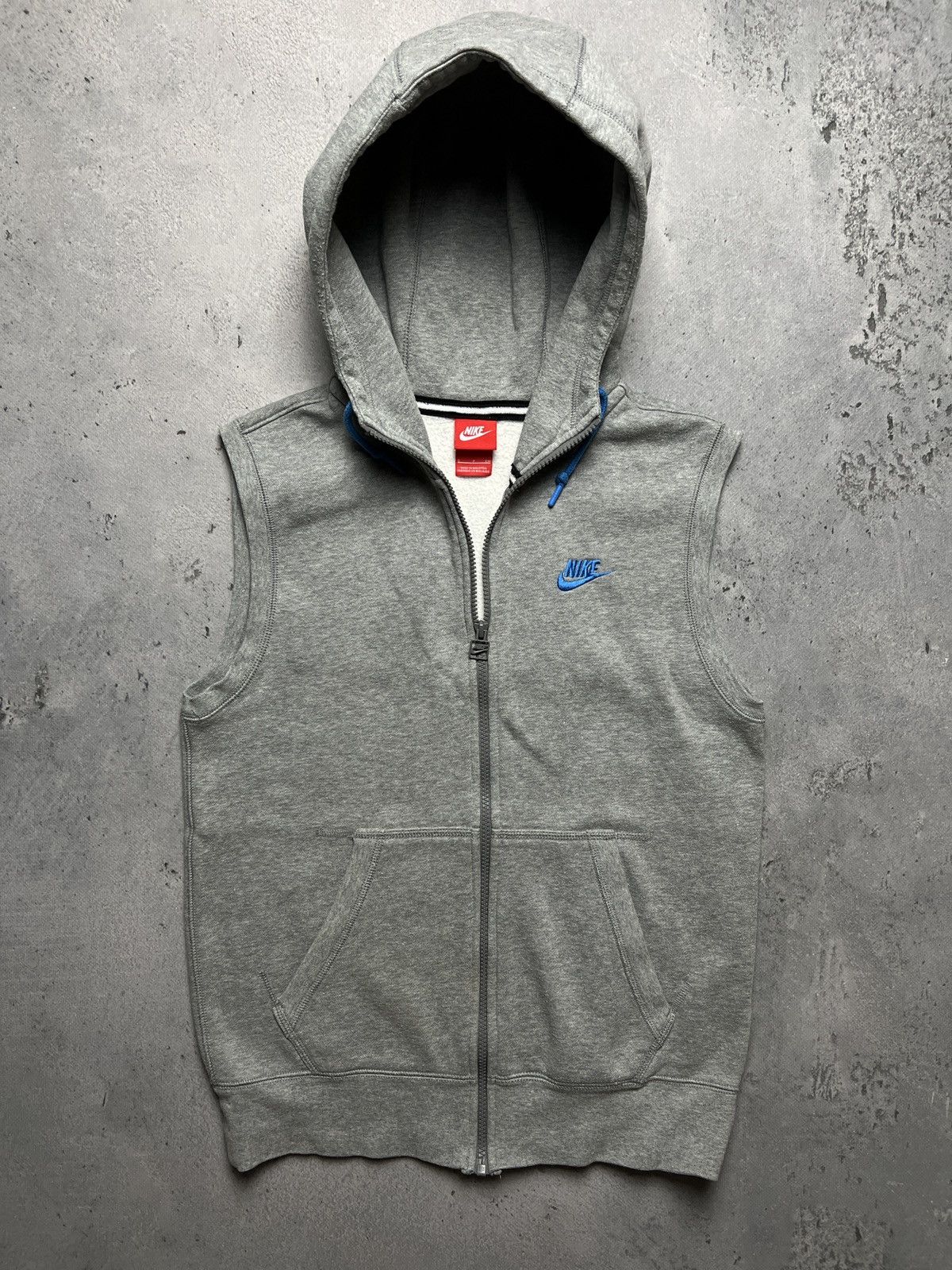 Nike Vintage 90s Nike Hoodie Vest Zip up Running Jogging Exercise Size US S / EU 44-46 / 1 - 2 Thumbnail