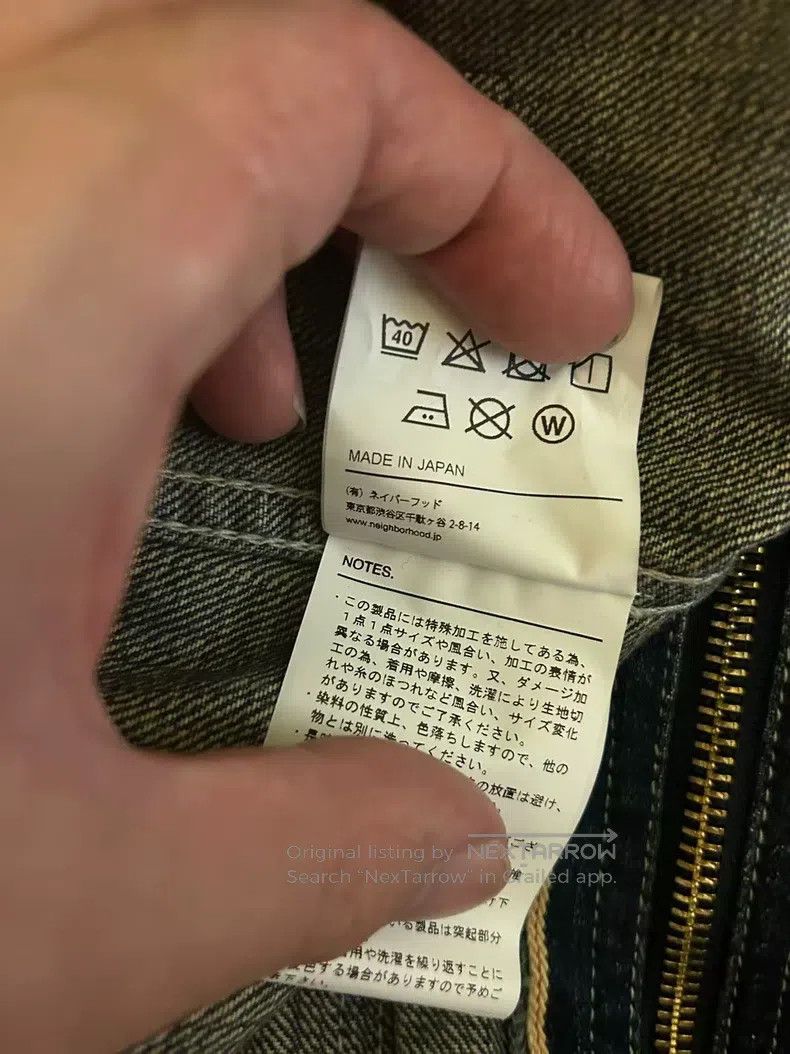 Neighborhood Neighborhood Zipper Denim Jacket Size US L / EU 52-54 / 3 - 7 Thumbnail