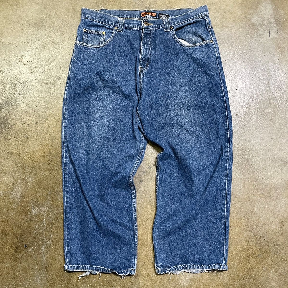 ANCHOR BLUE W38 BEYOND BAGGY チノパン ワイド Anchor Blue anchor blue “beyond baggy” blue jeans | Grailed