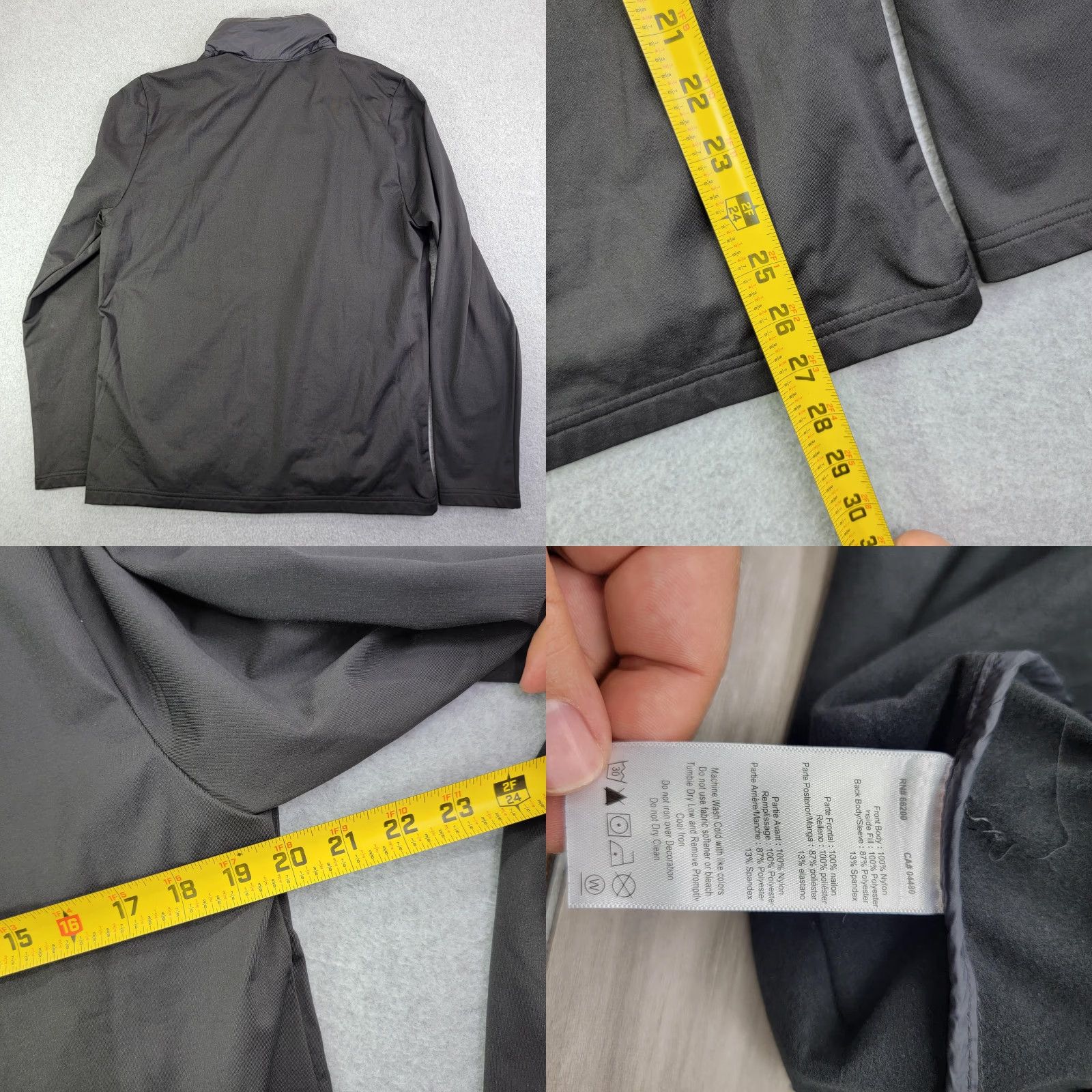Asics ASICS Jacket Mens M Black Quilted Lined Full Zip Running Training Size US M / EU 48-50 / 2 - 8 Thumbnail