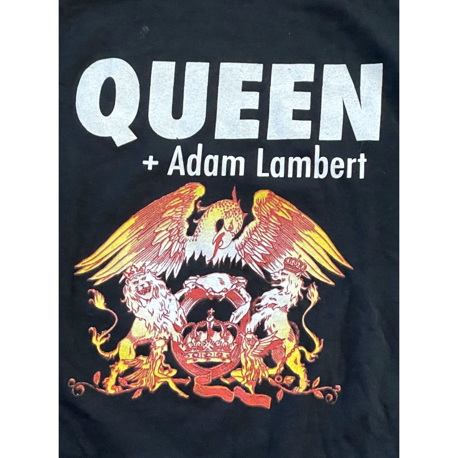 Vintage Queen Tour T-Shirt Small Black Mens S Black Queen Adam Lambert Rock Music 90s Concert (if applicable) Size US S / EU 44-46 / 1 - 2 Thumbnail