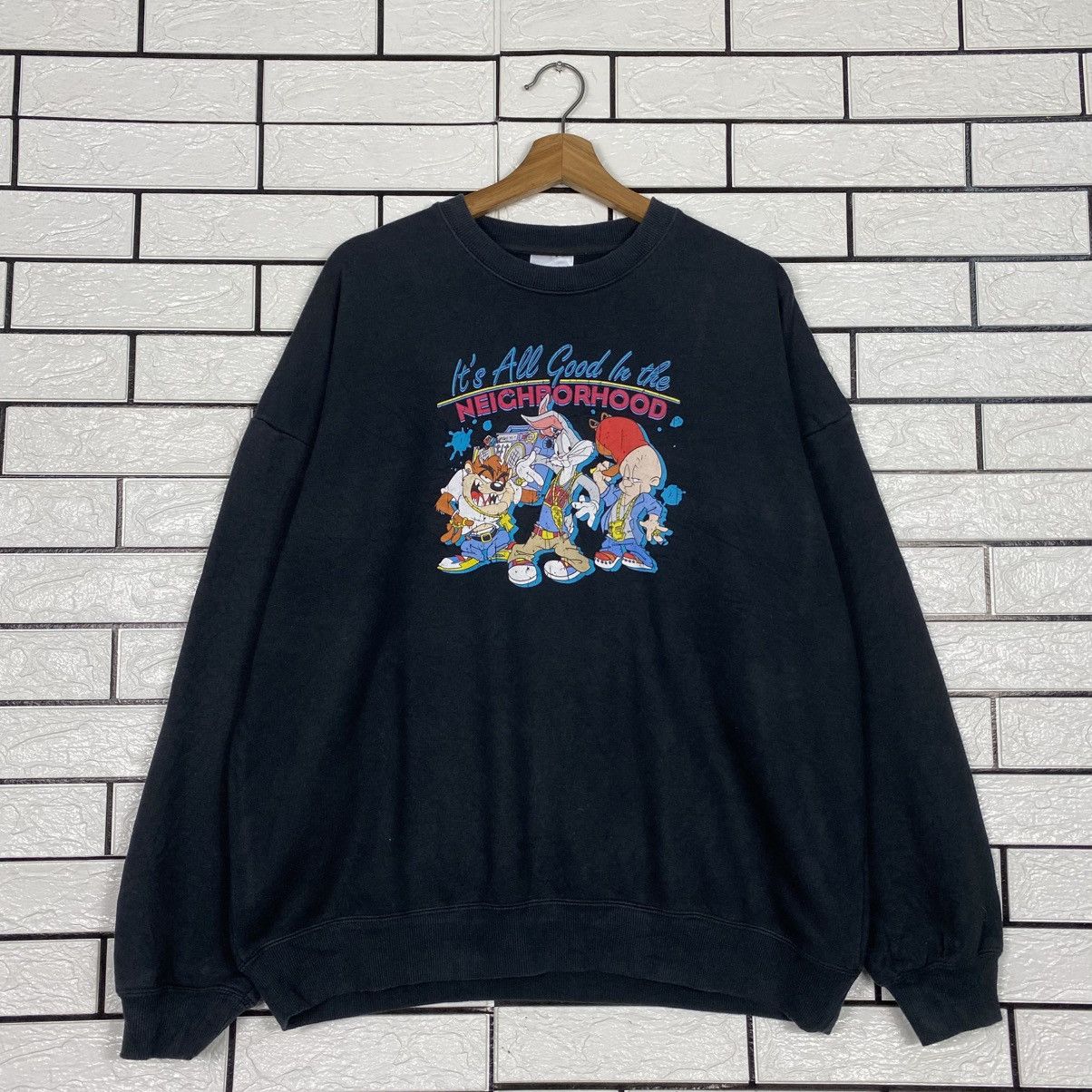 Japanese Brand 📌Vintage Sweatshirt Looney Tunes Big Logo Size US M / EU 48-50 / 2 - 2 Thumbnail