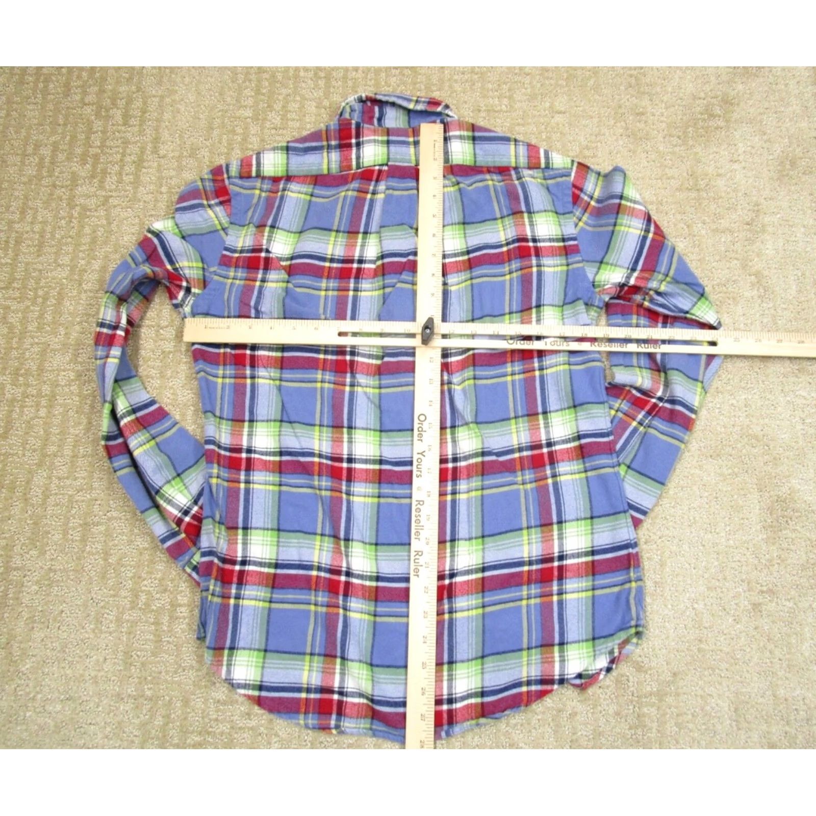 Ralph Lauren Ralph Lauren Shirt Men Small Plaid Flannel Button-Down Long Sleeve Multicolor Cotton Polo Pony Casual Shirt Size US S / EU 44-46 / 1 - 4 Thumbnail