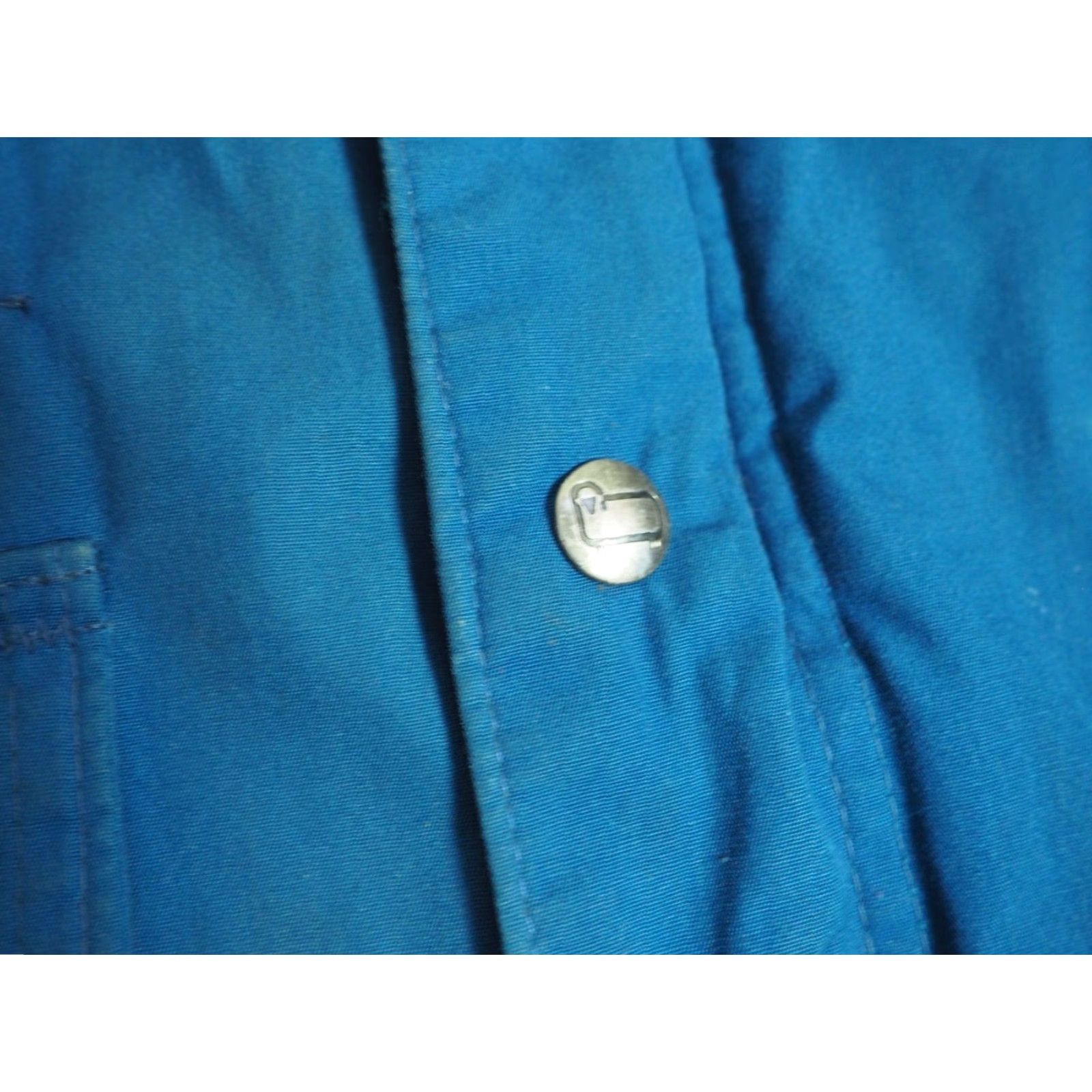 Vintage VTG 80s Woolrich Navy Blue Nylon Plaid Wool Lined Hooded Zip Jacket Coat Mens L Size US L / EU 52-54 / 3 - 4 Thumbnail