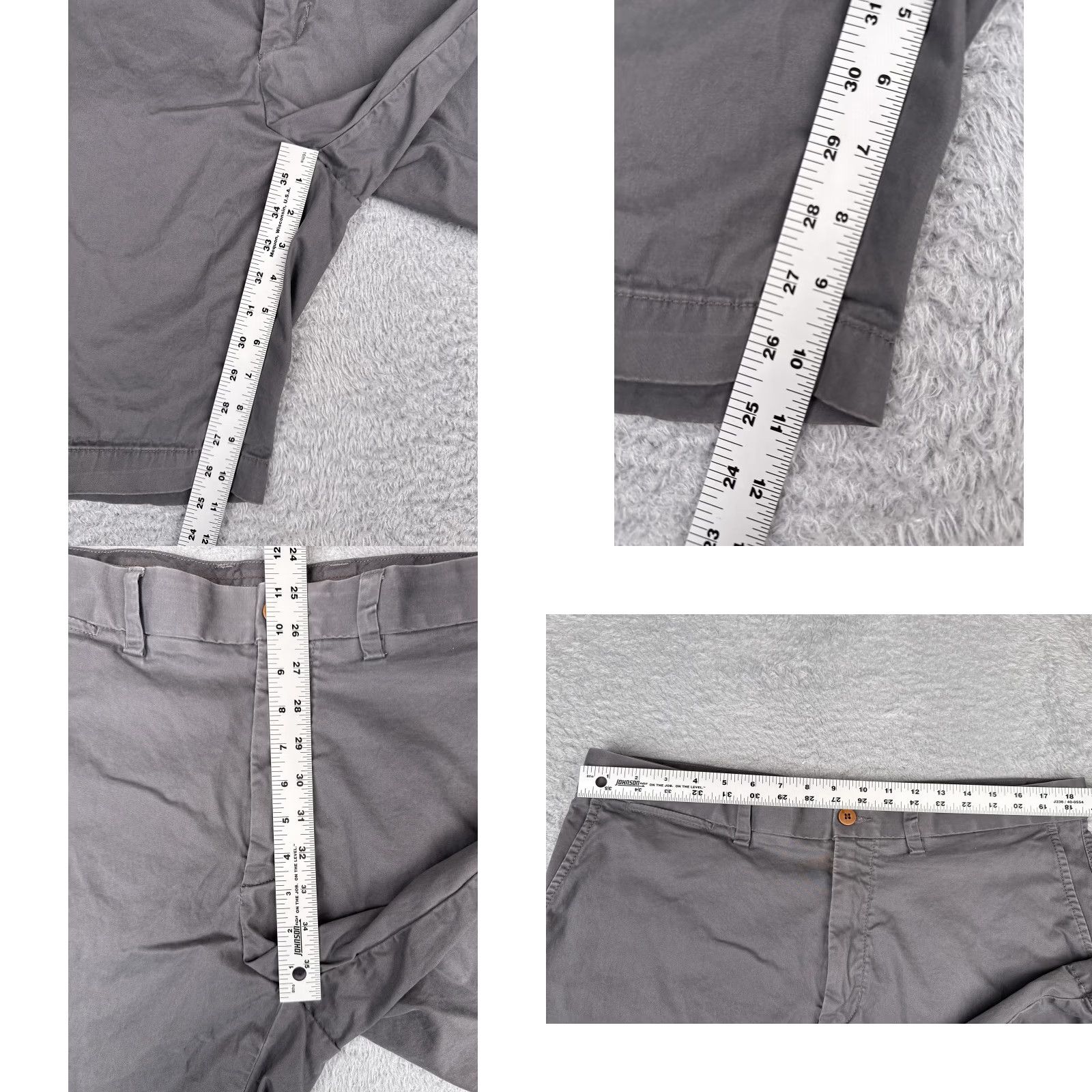 Tommy Bahama Tommy Bahama Shorts Mens 38 Gray Stretch Chino Flat Front Zip Fly Marlin Casual Pants Size US 38 / EU 54 - 8 Thumbnail