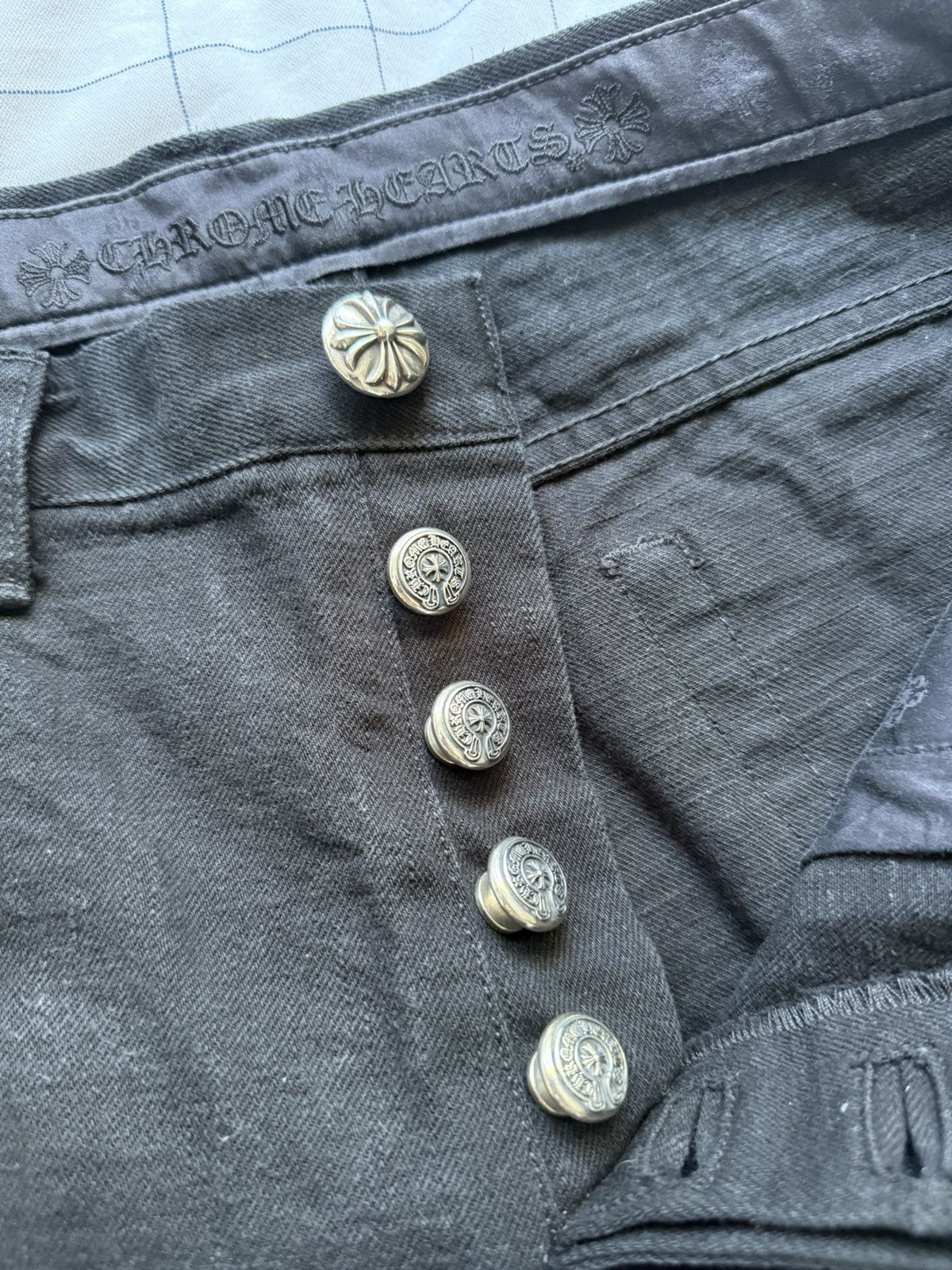 Chrome Hearts Chrome Hearts Fleurknee denim Size US 33 - 4 Thumbnail