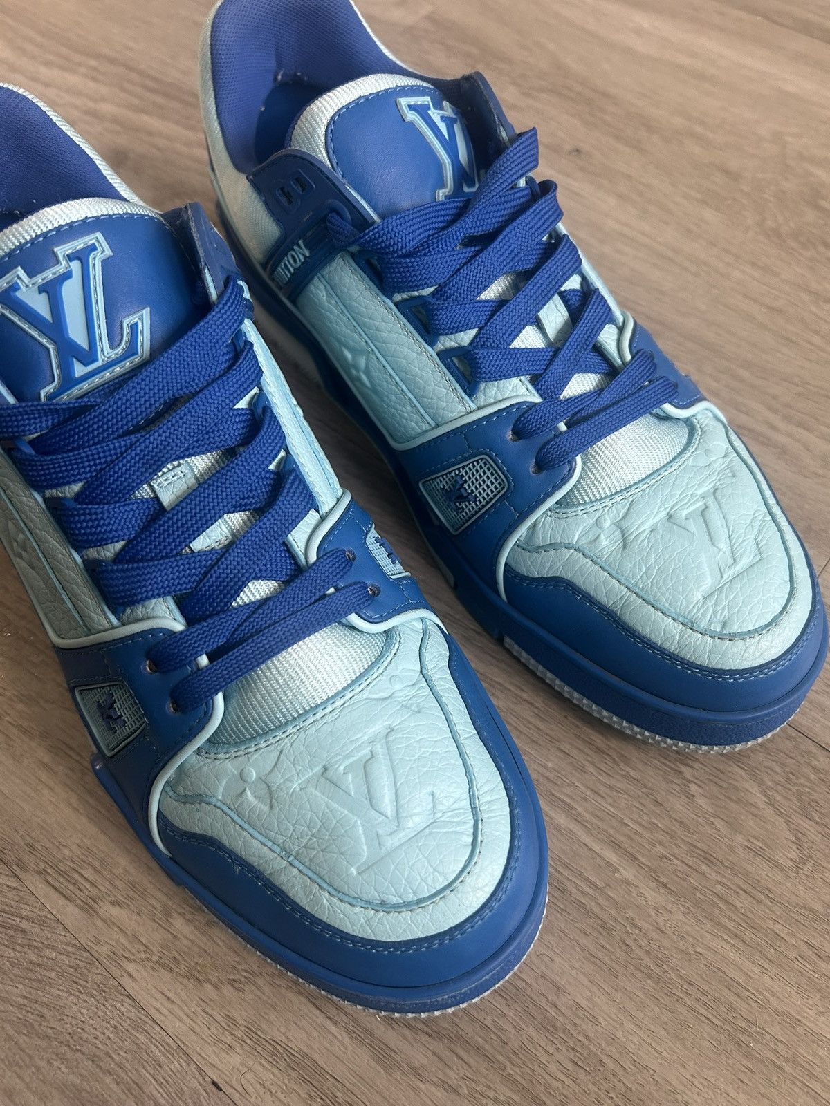 Louis Vuitton Louis vuitton trainer sneaker blue Size US 8 / EU 41 - 4 Thumbnail