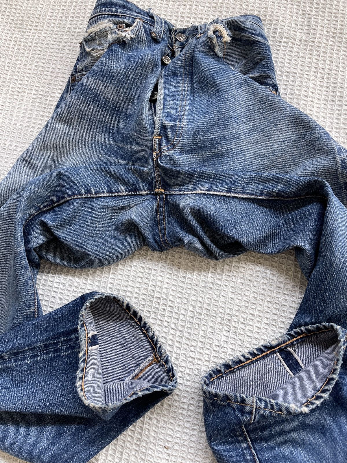 Levi's True Vintage🔥60s Levis 501 Big E Hidden Rivet Selvedge Jeans Size US 30 / EU 46 - 11 Thumbnail